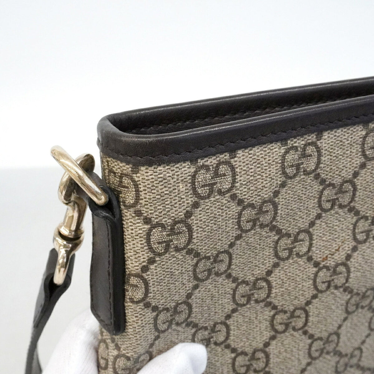 Gucci Brown Pvc Shoulder Bag (Pre-Owned)