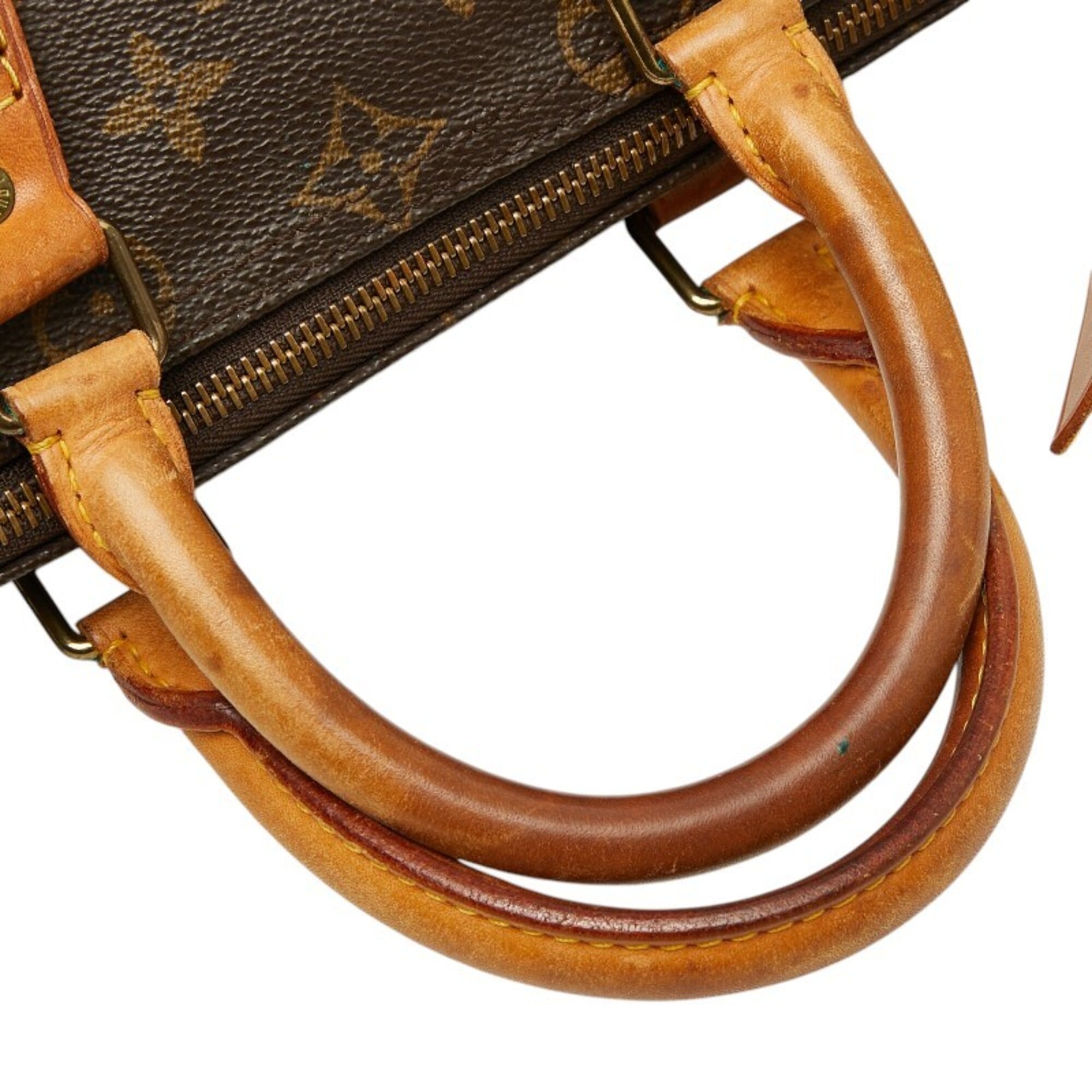 Louis Vuitton Brown Pvc Leather Boston Bag Handbag (Pre-Owned)