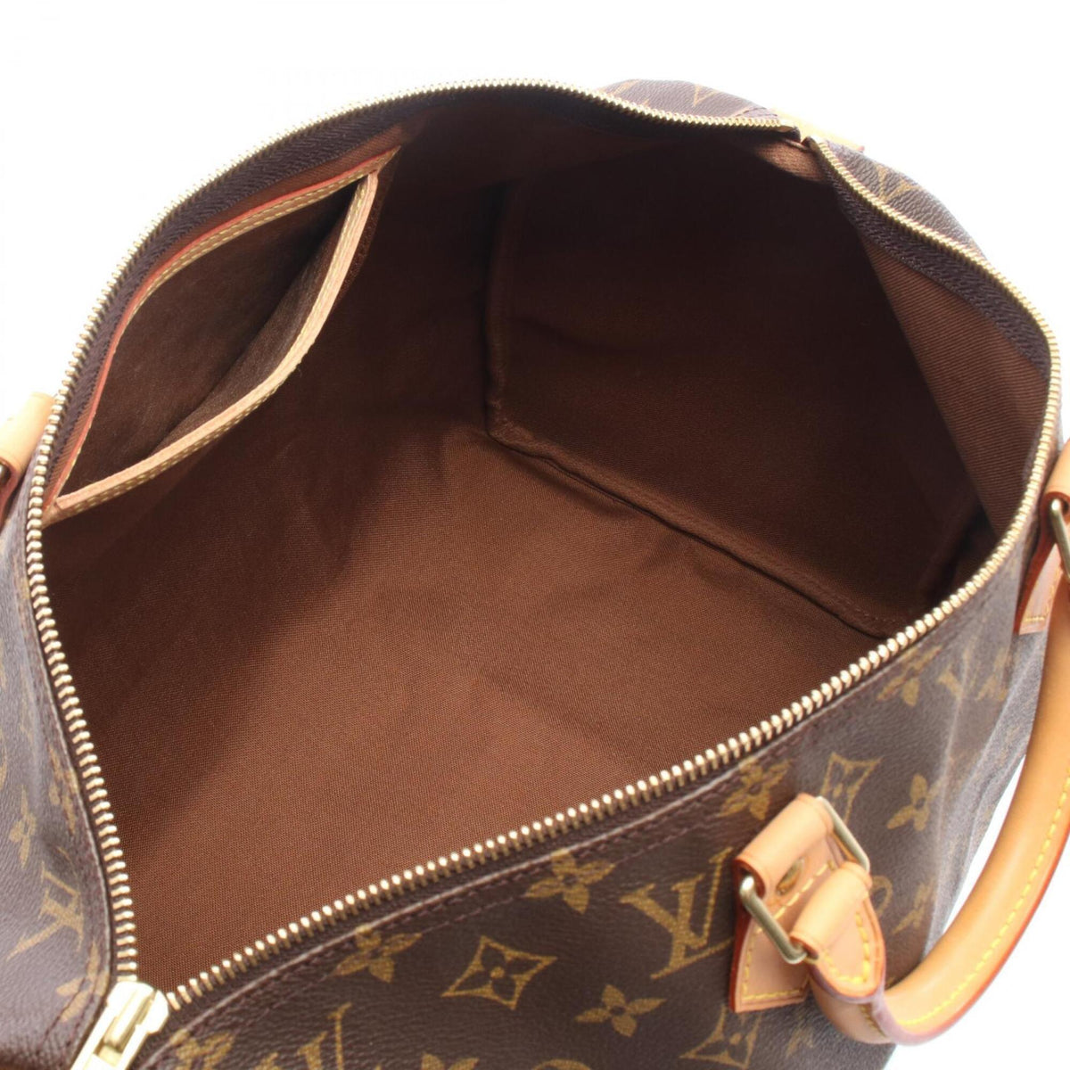 Louis Vuitton Brown Monogram Coated Canvas Leather Handbag (Pre-Owned)