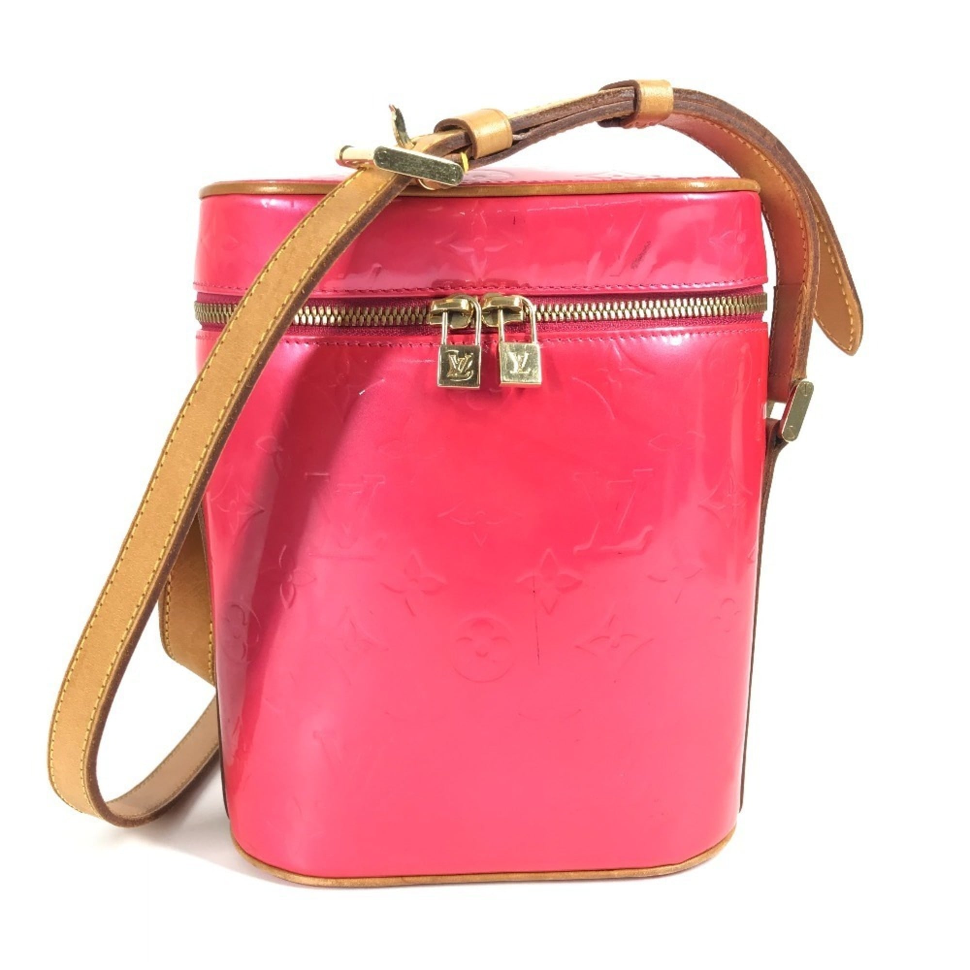 Louis Vuitton Fuchsia Pink Pink Monogram Vernis Pochette Shoulder Bag (Pre-Owned)