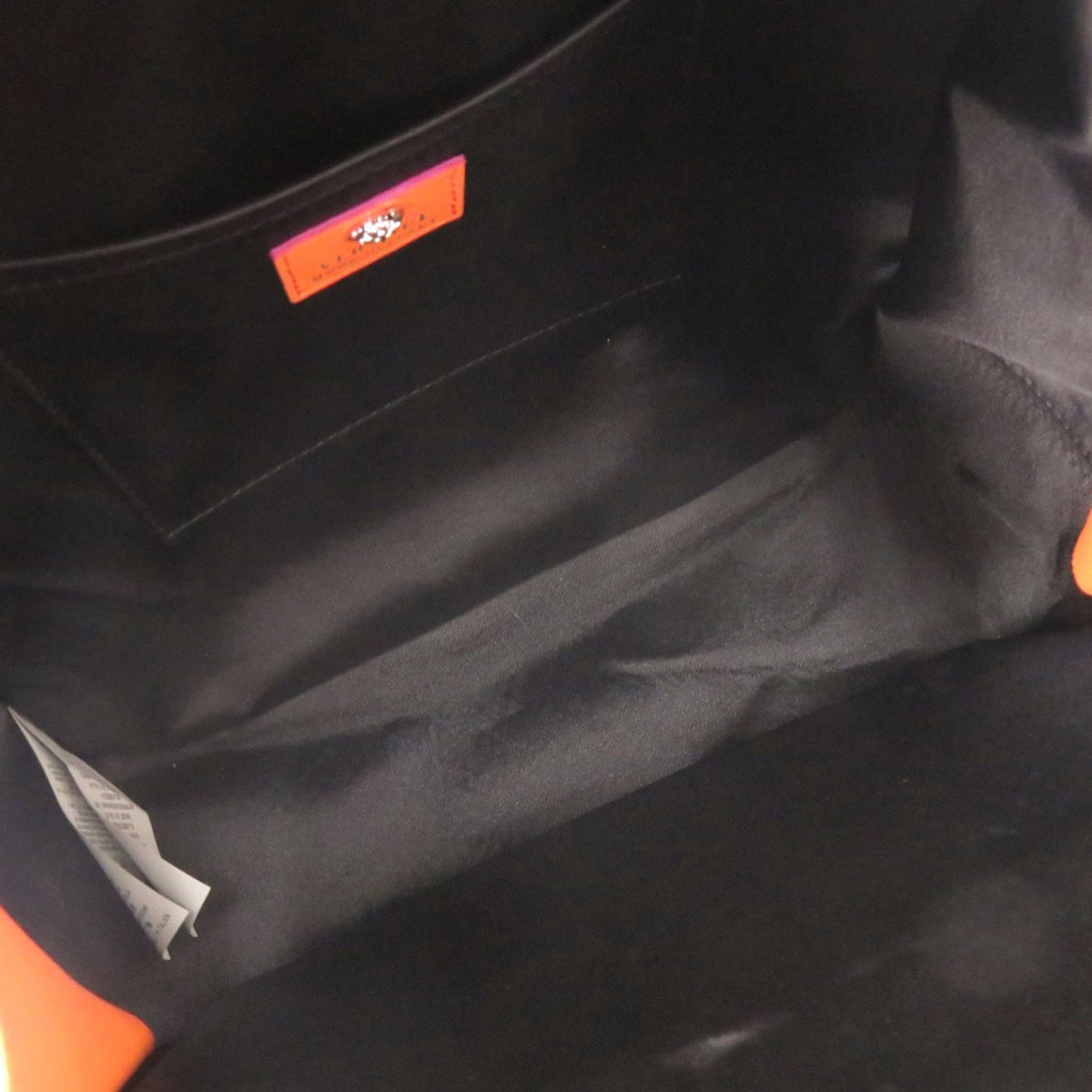 Versace Orange Leather Backpack (Pre-Owned)