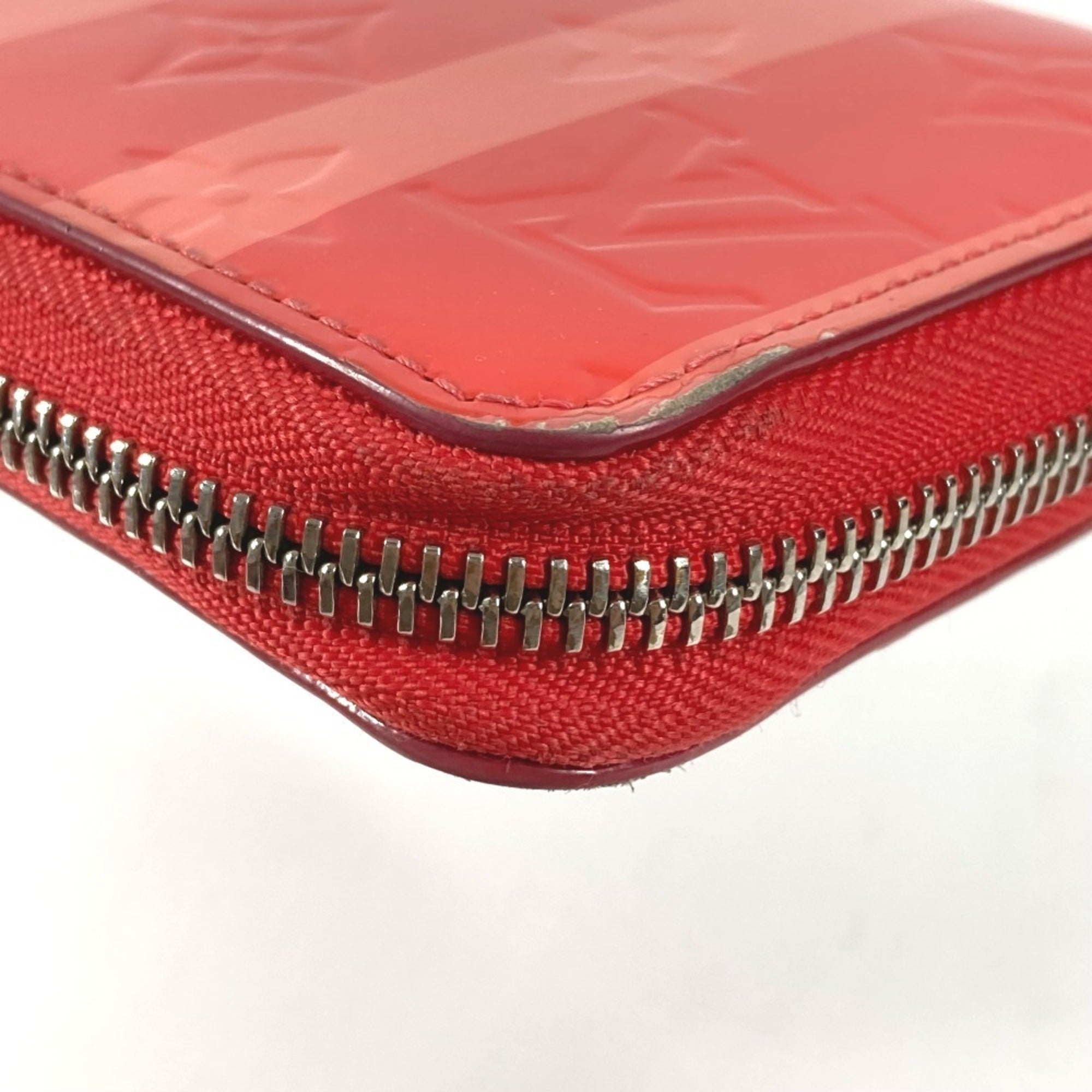 Louis Vuitton Galle Pink Poppy Petal Monogram Vernis Rayures Long Wallet (Bi-Fold) (Pre-Owned)