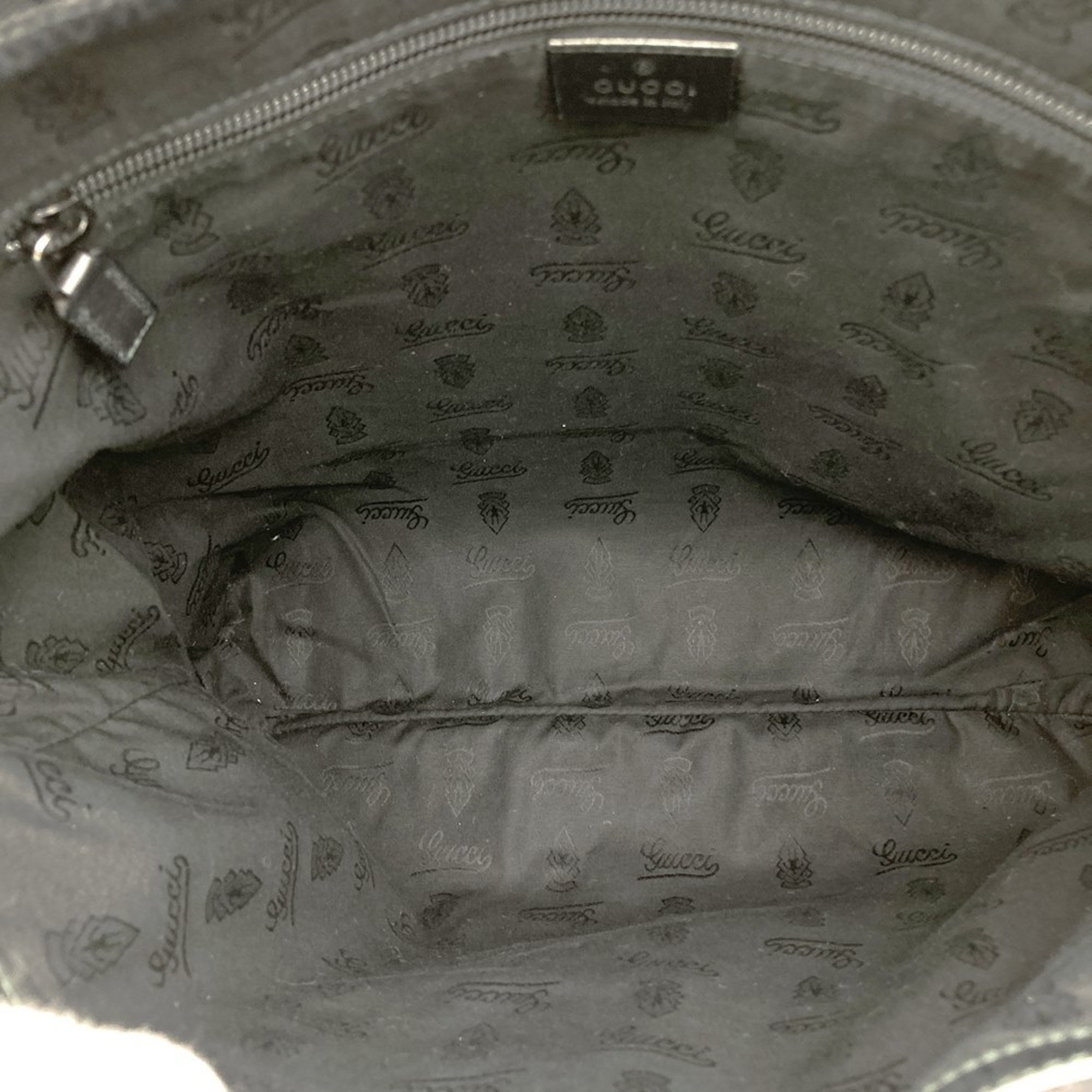 Gucci Gg Imprimé Black Gg Imprimé Tote Bag (Pre-Owned)