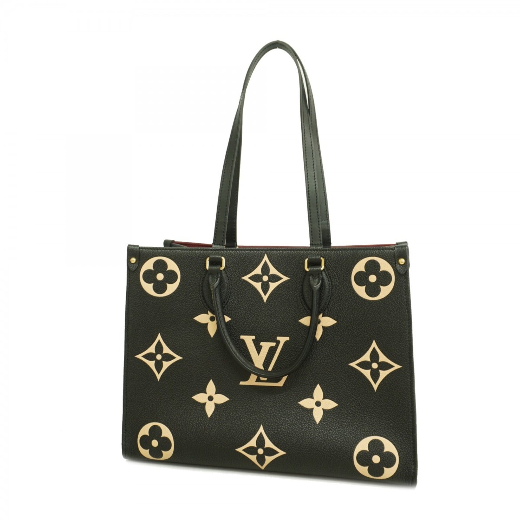 Louis Vuitton Beige Black Tote Bag (Pre-Owned)