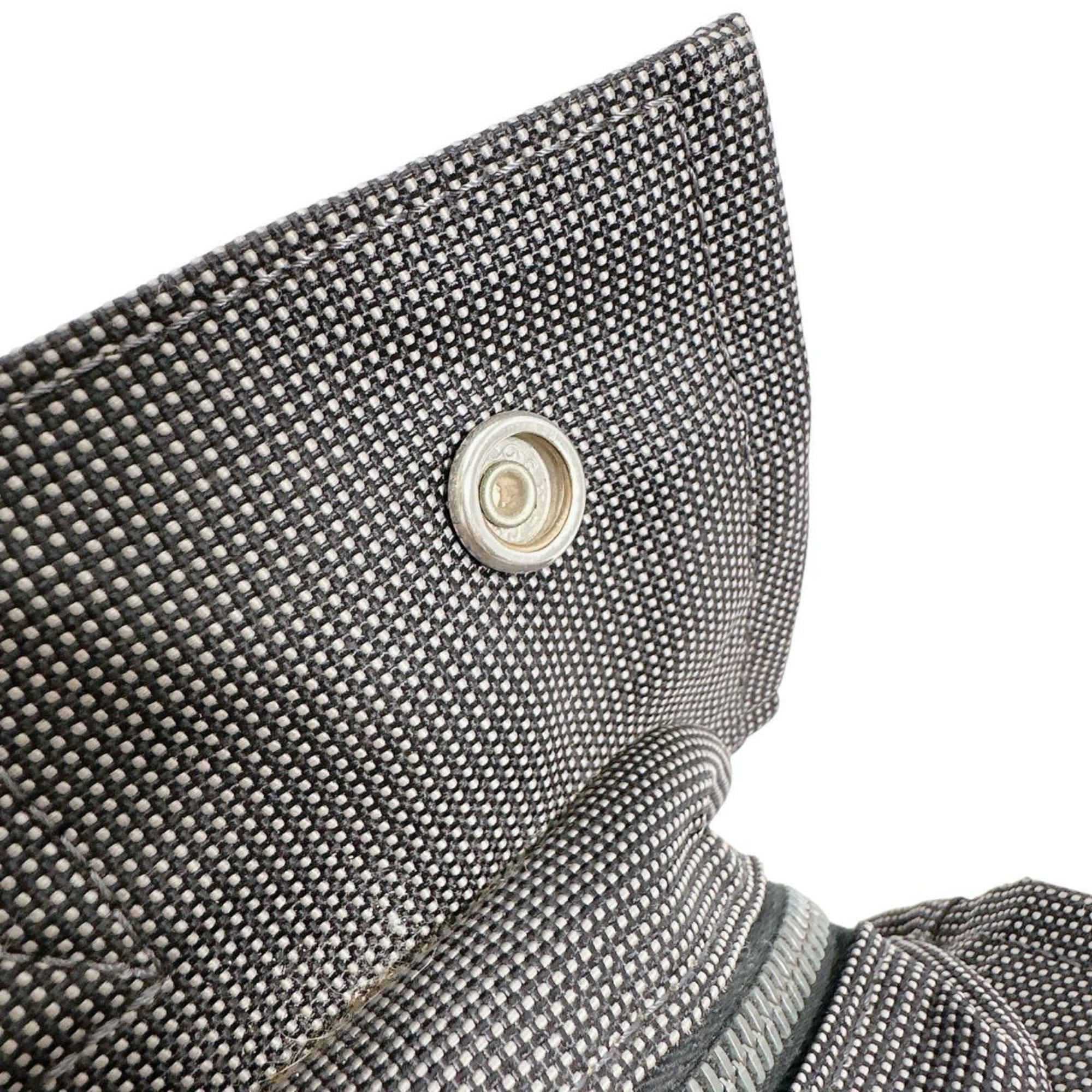 Hermes Her Line Gray Canvas Tote Bag (Pre-Owned)