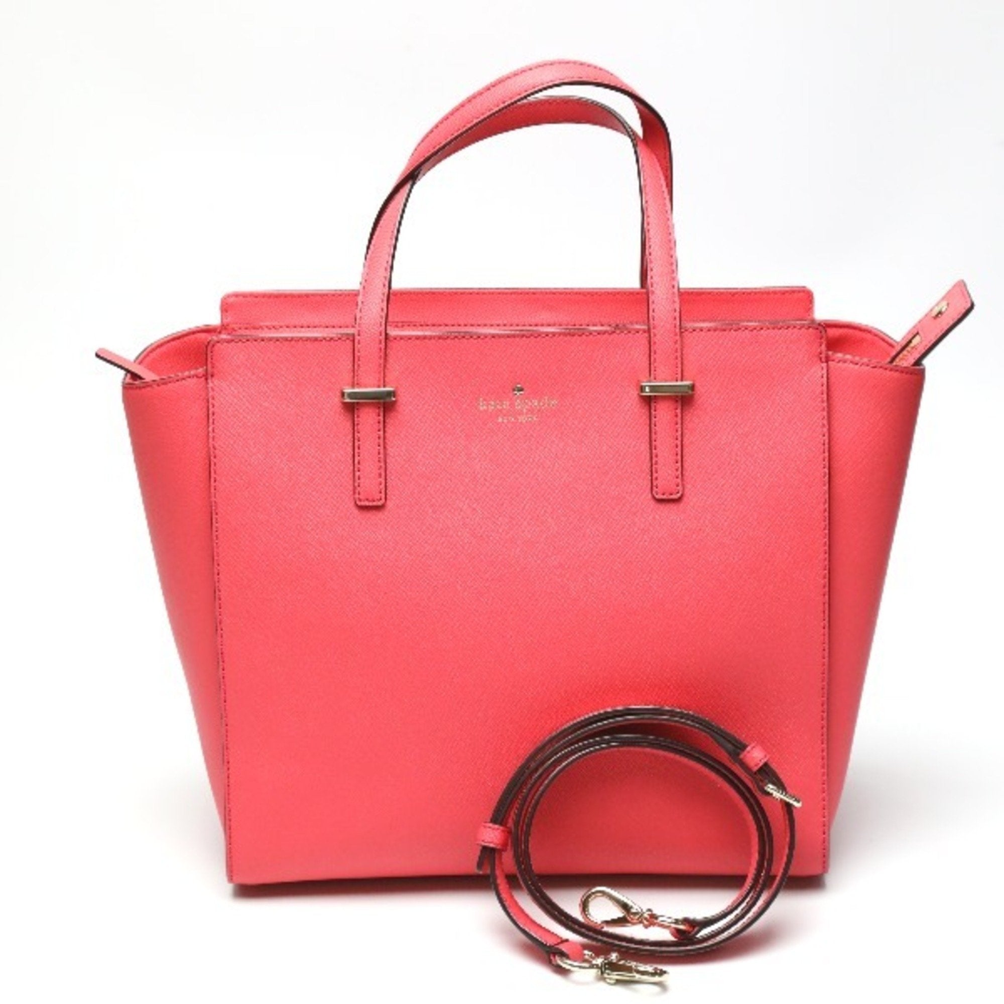 Kate Spade Pink Leather Handbag Shoulder Bag Tote Bag (Pre-Owned)