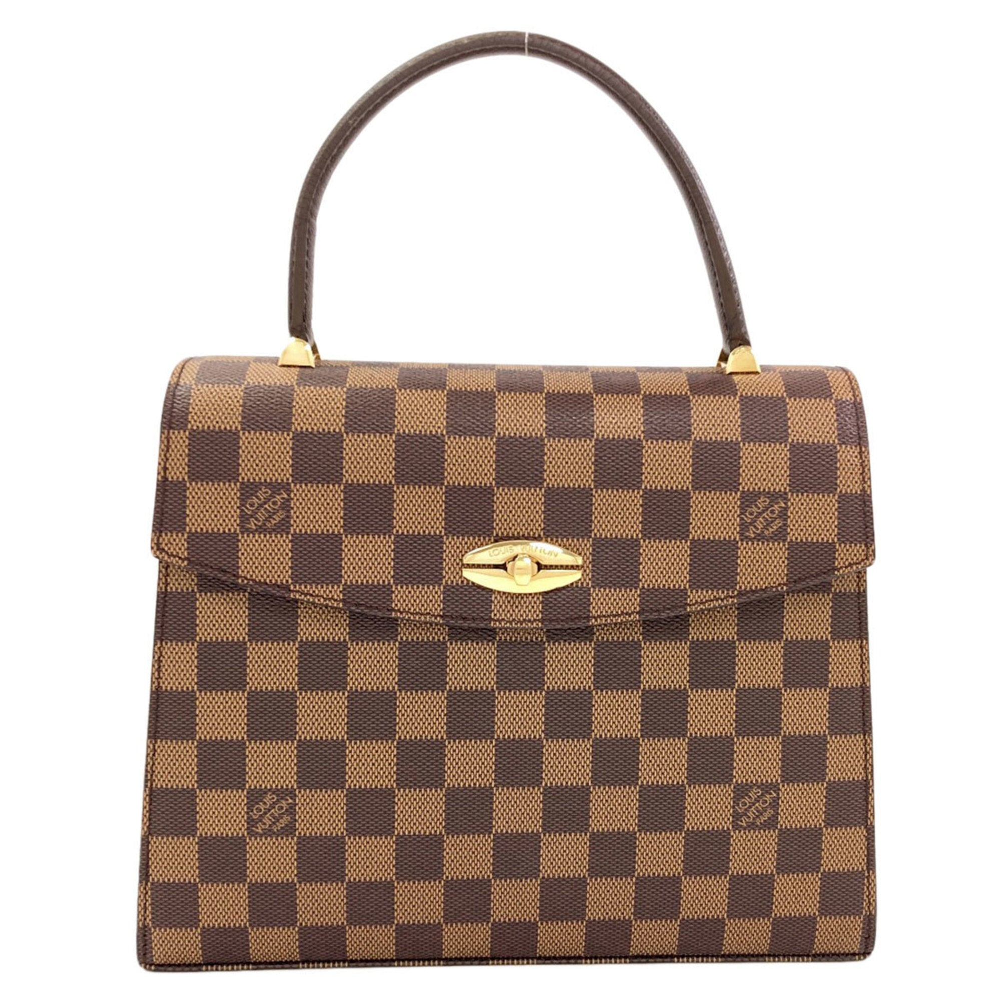 Louis Vuitton Damier Damier Canvas Ebene Damier Canvas Handbag (Pre-Owned)