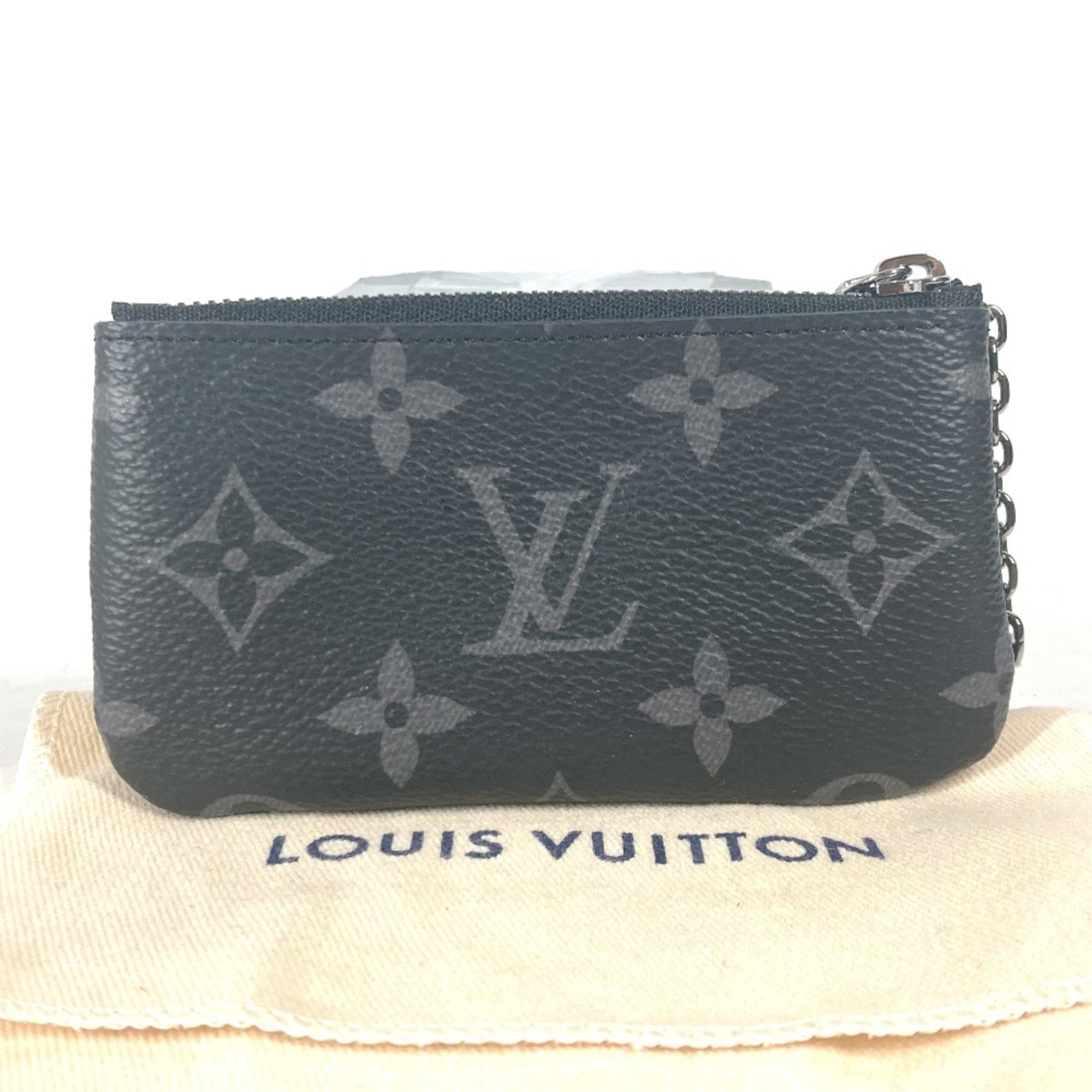 Louis Vuitton Black Monogram Eclipse Coin Purse/Coin Case (Pre-Owned)