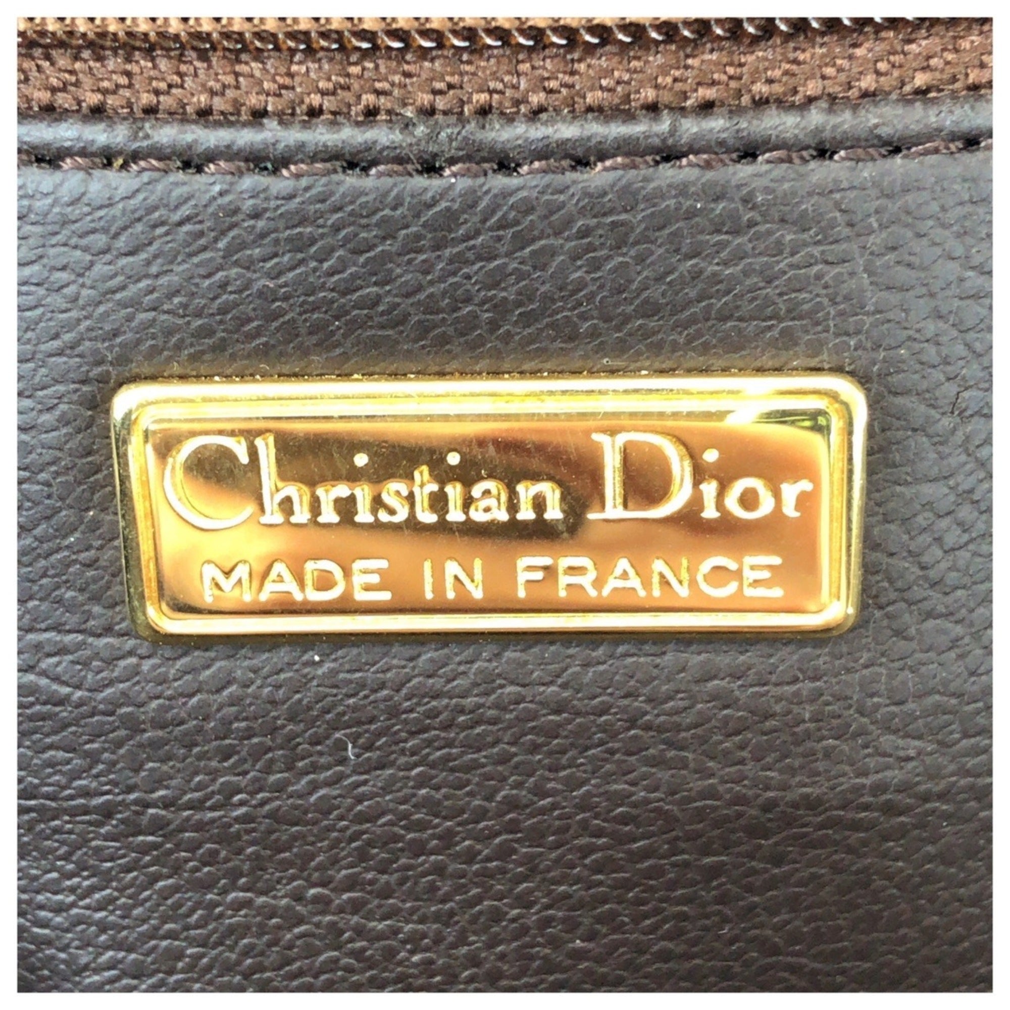 Christian Dior Brown Leather Shoulder Bag (Pre-Owned)