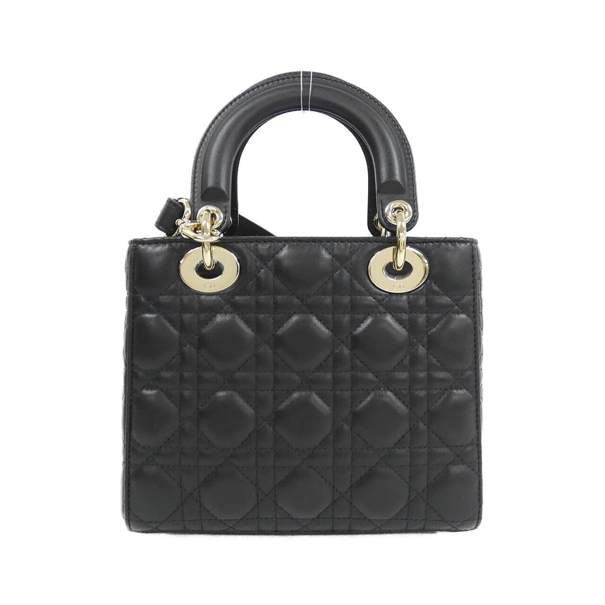 Christian Dior Black Leather Handbag (Pre-Owned)