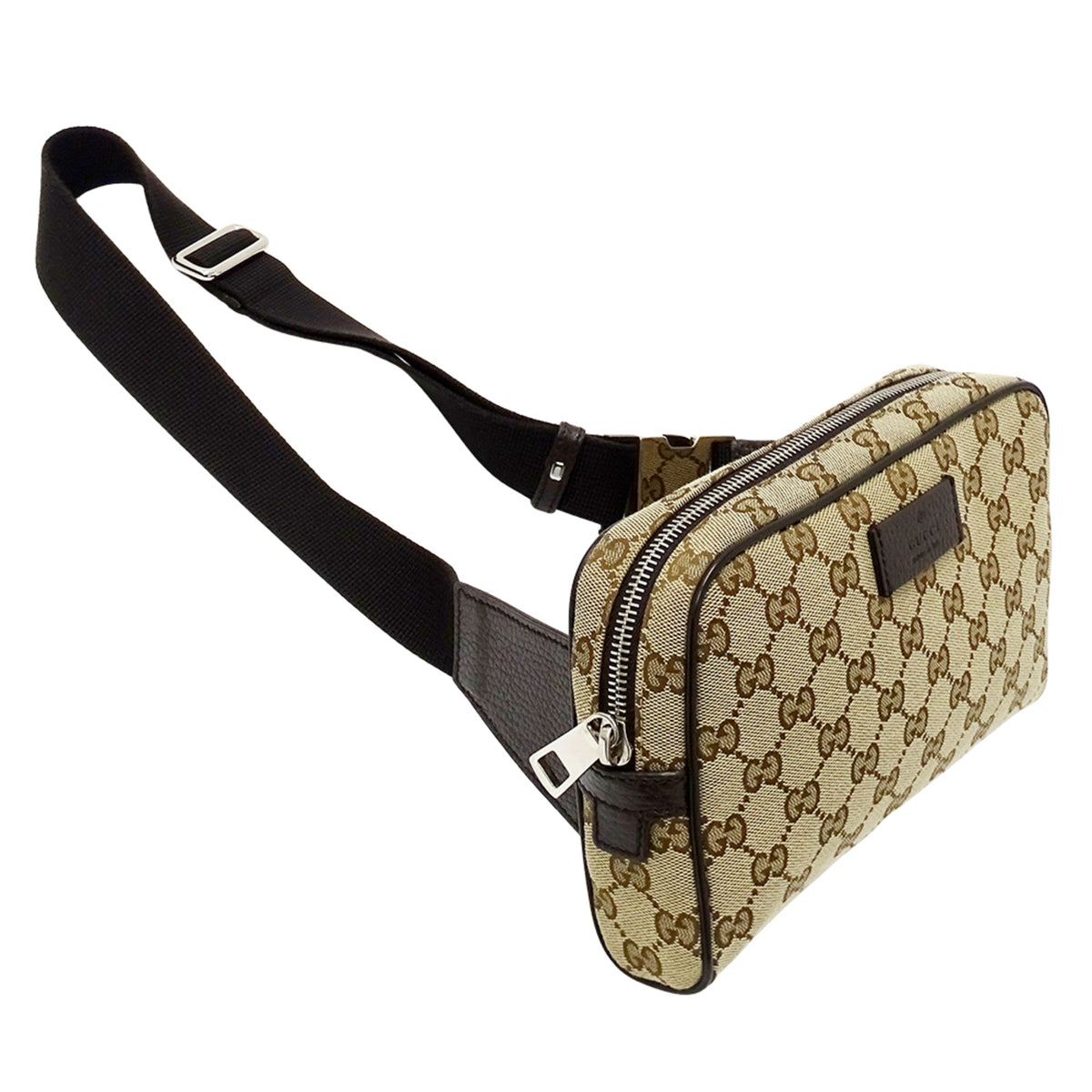 Gucci Beige Brown Gg Supreme Canvas Handbag Sling Bag (Pre-Owned)