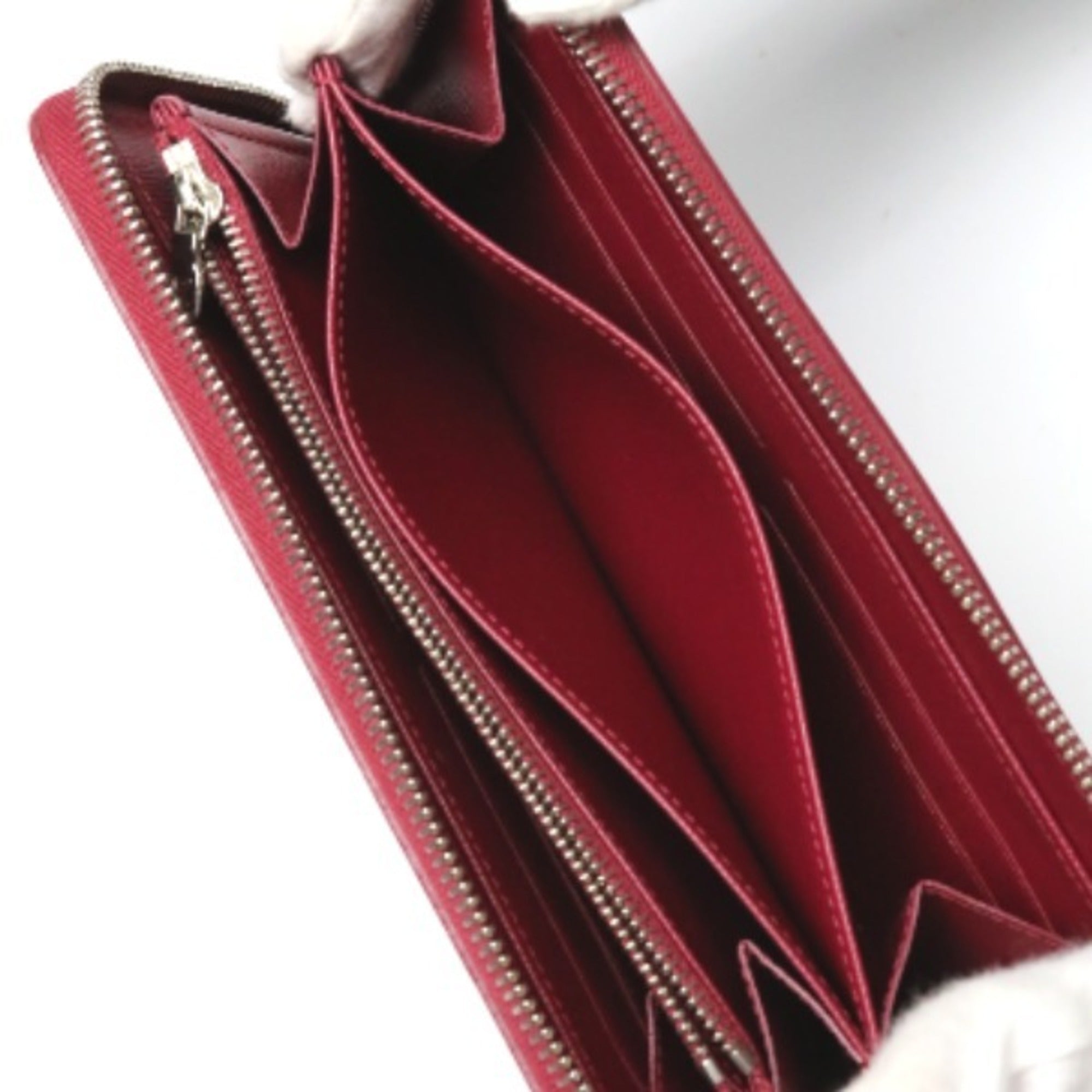 Louis Vuitton Carmine Epi Leather Long Wallet (Bi-Fold) (Pre-Owned)