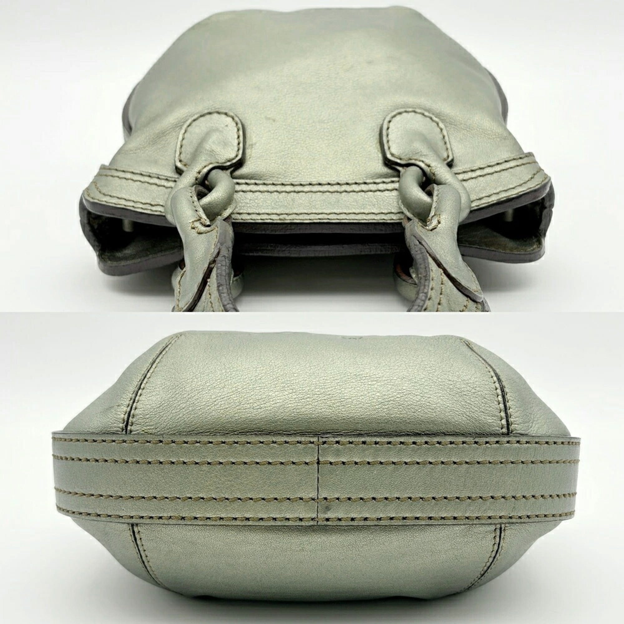 Loewe Moss Green Leather Shoulder Bag (Pre-Owned)