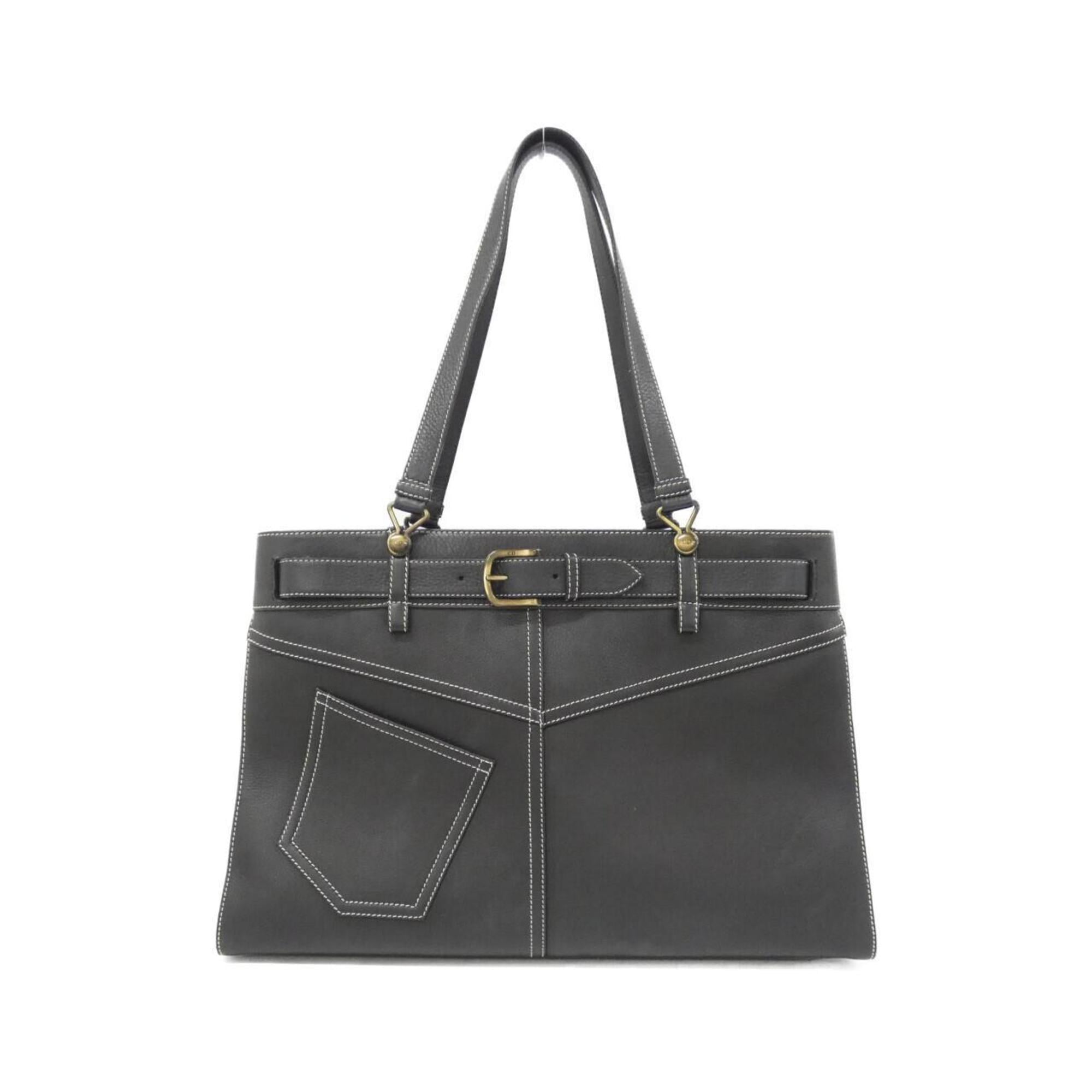 Christian Dior Black Leather Handbag (Pre-Owned)