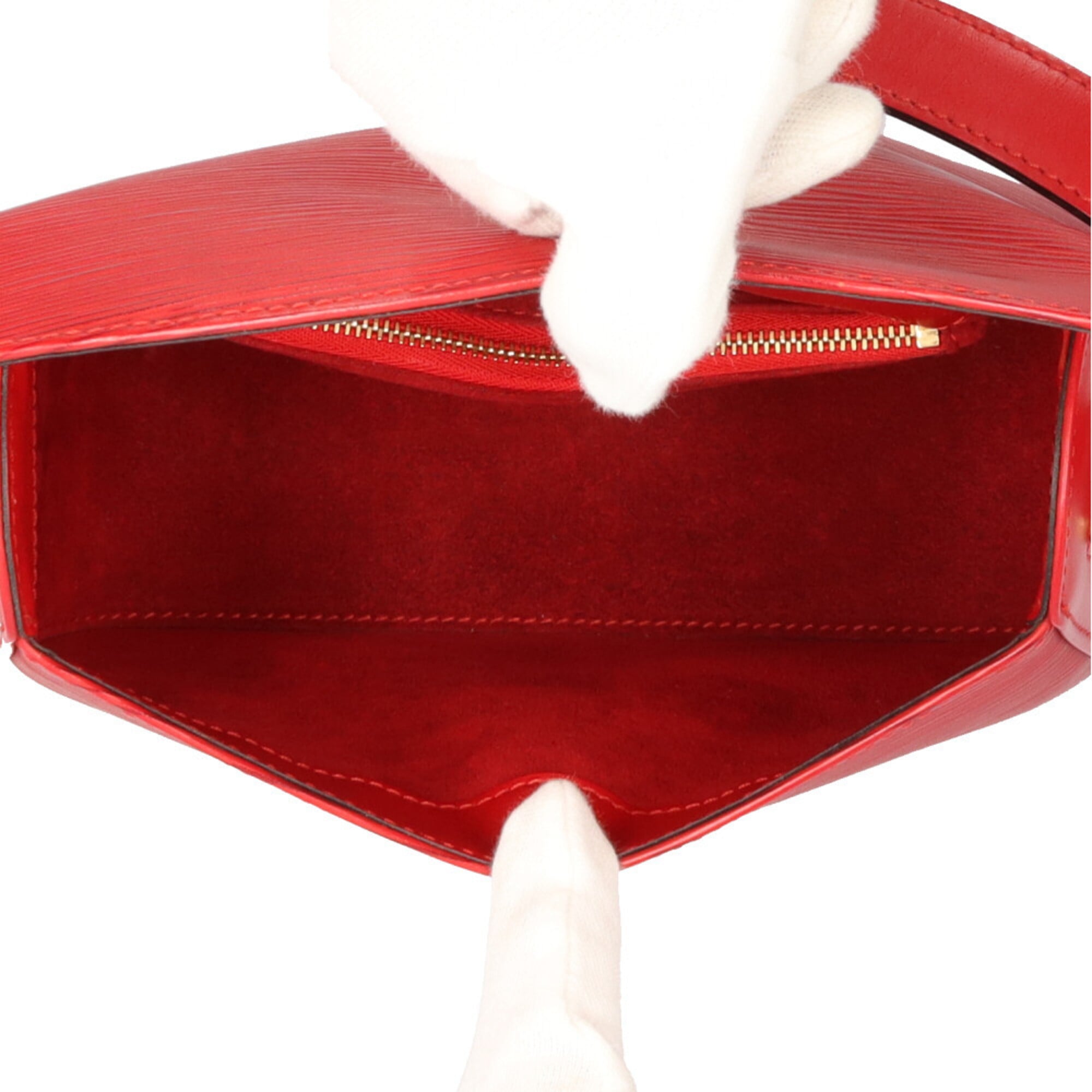 Louis Vuitton Red Color Epi Leather Shoulder Bag (Pre-Owned)