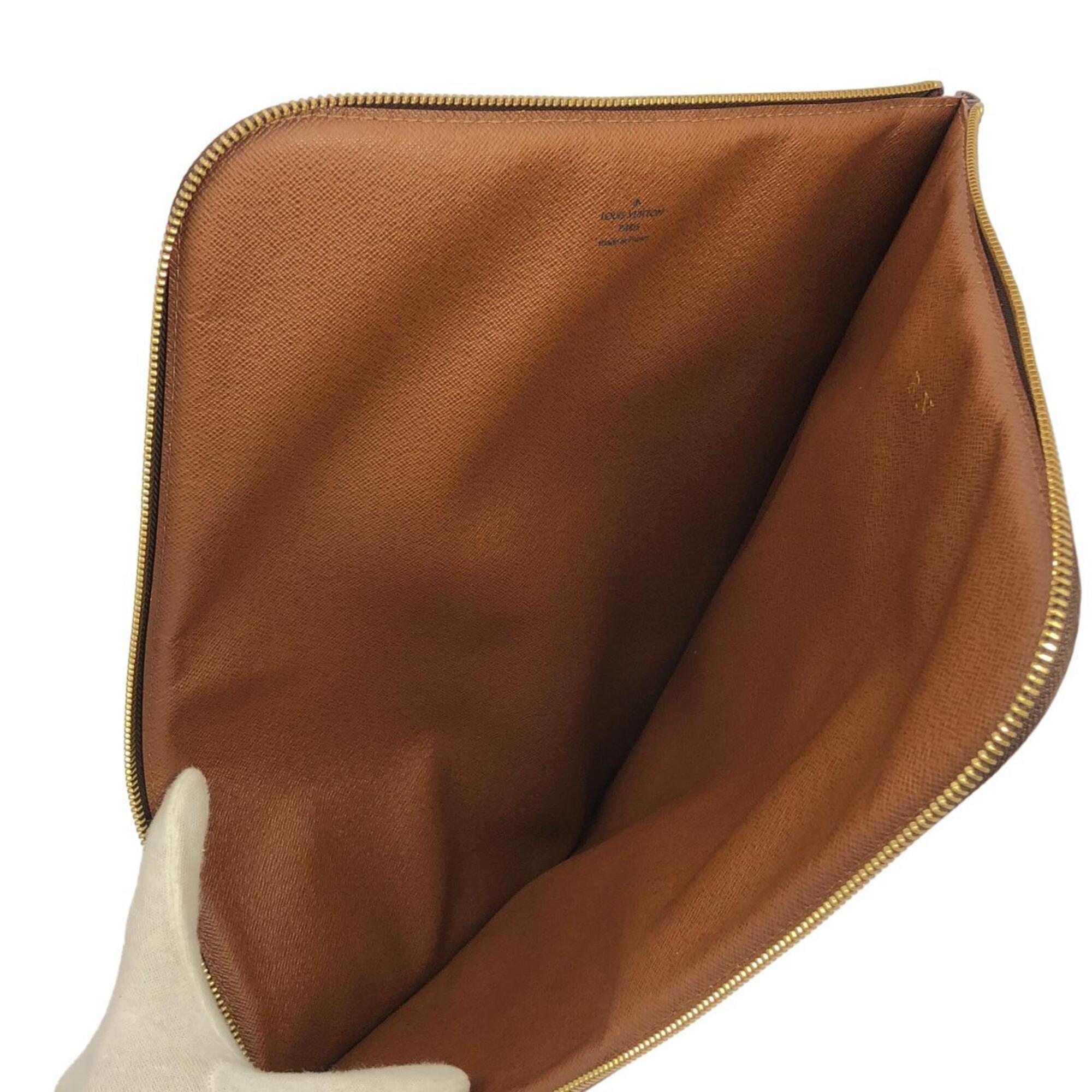 Louis Vuitton Marron Coated Canvas Handbag (Pre-Owned)