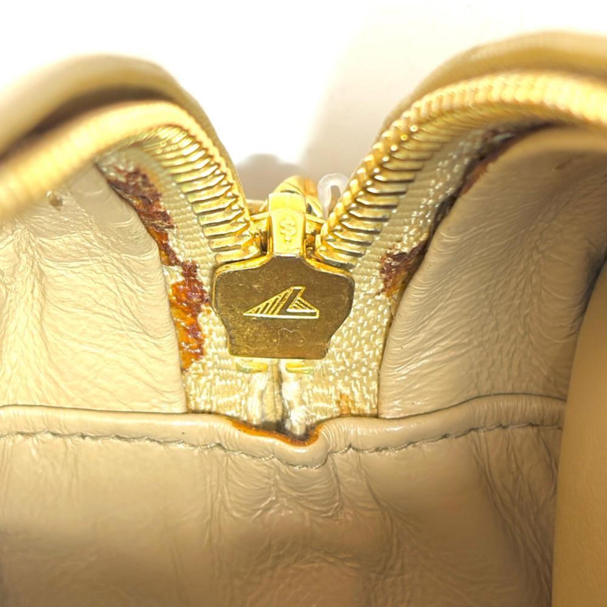 Chanel Beige Beige Gold Black Shoulder Bag (Pre-Owned)