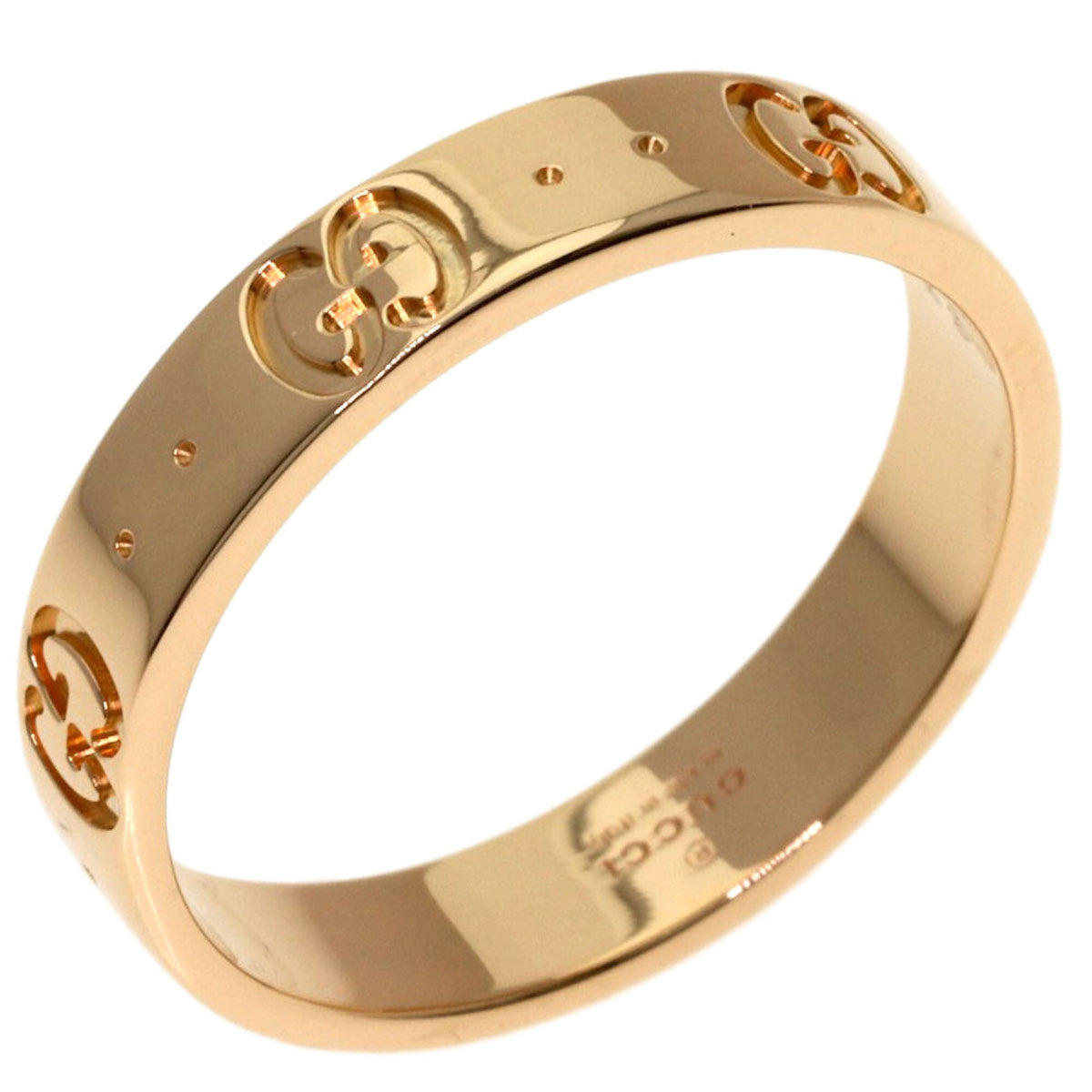 Gucci Icon Pink Gold (18K) Band Ring (Pre-Owned)