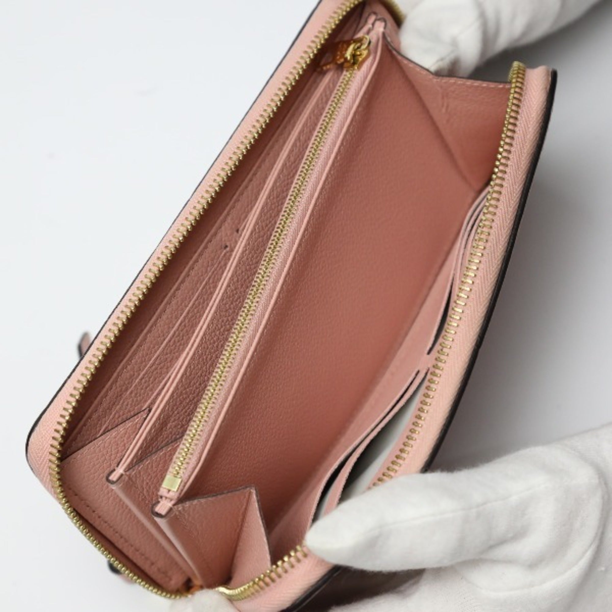 Louis Vuitton Monogram Empreinte Rose Poudre Monogram Empreinte Long Wallet (Bi-Fold) (Pre-Owned)