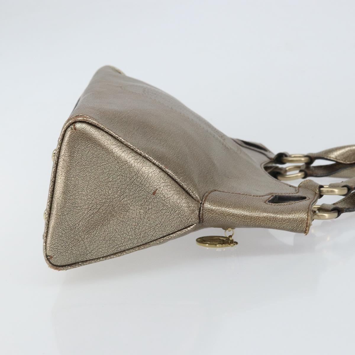 Cartier Marcello Leather Gold Leather Handbag (Pre-Owned)