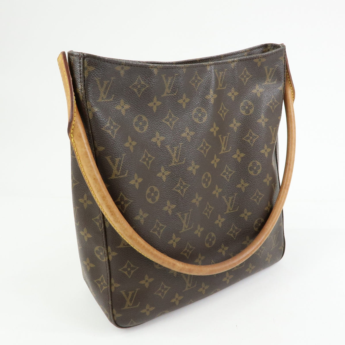 Louis Vuitton Looping Monogram Canvas Brown Canvas Handbag (Pre-Owned)
