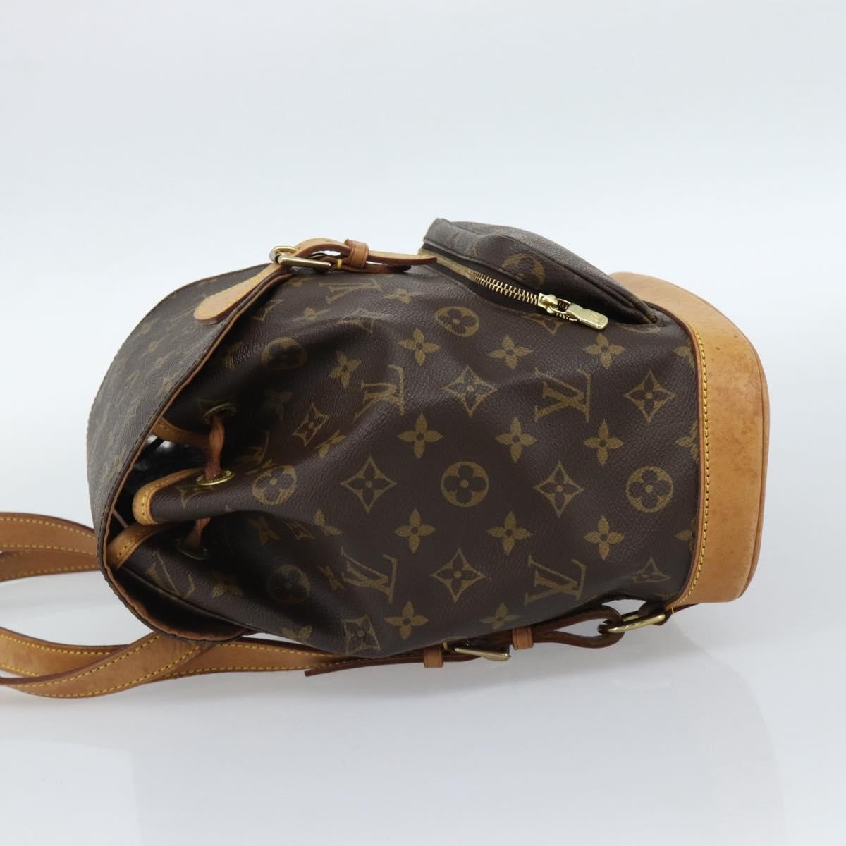 Louis Vuitton Vintage Montsouris Monogram Canvas Brown Canvas Backpack Bag (Pre-Owned)