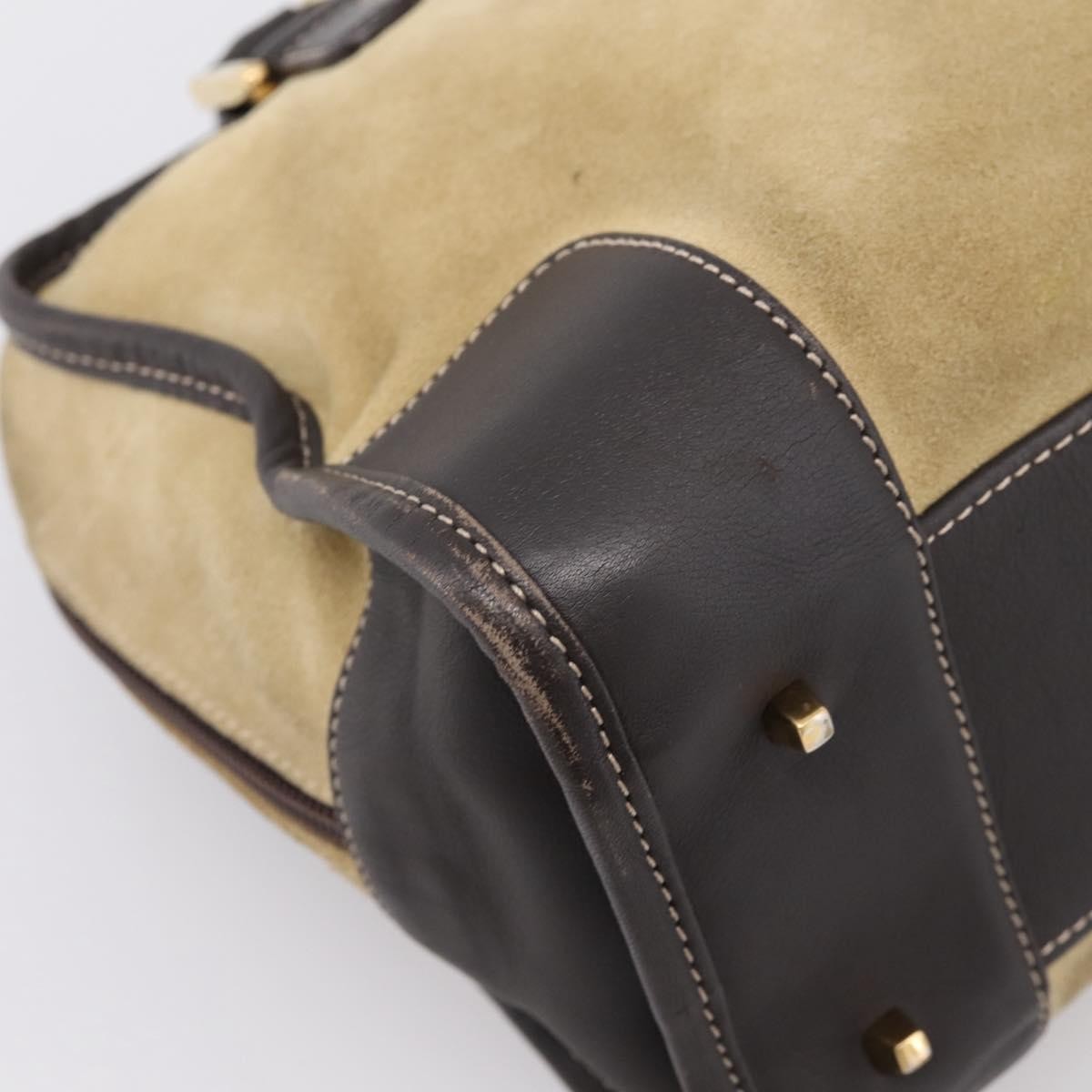 Loewe Amazona Suede Beige Suede Handbag (Pre-Owned)
