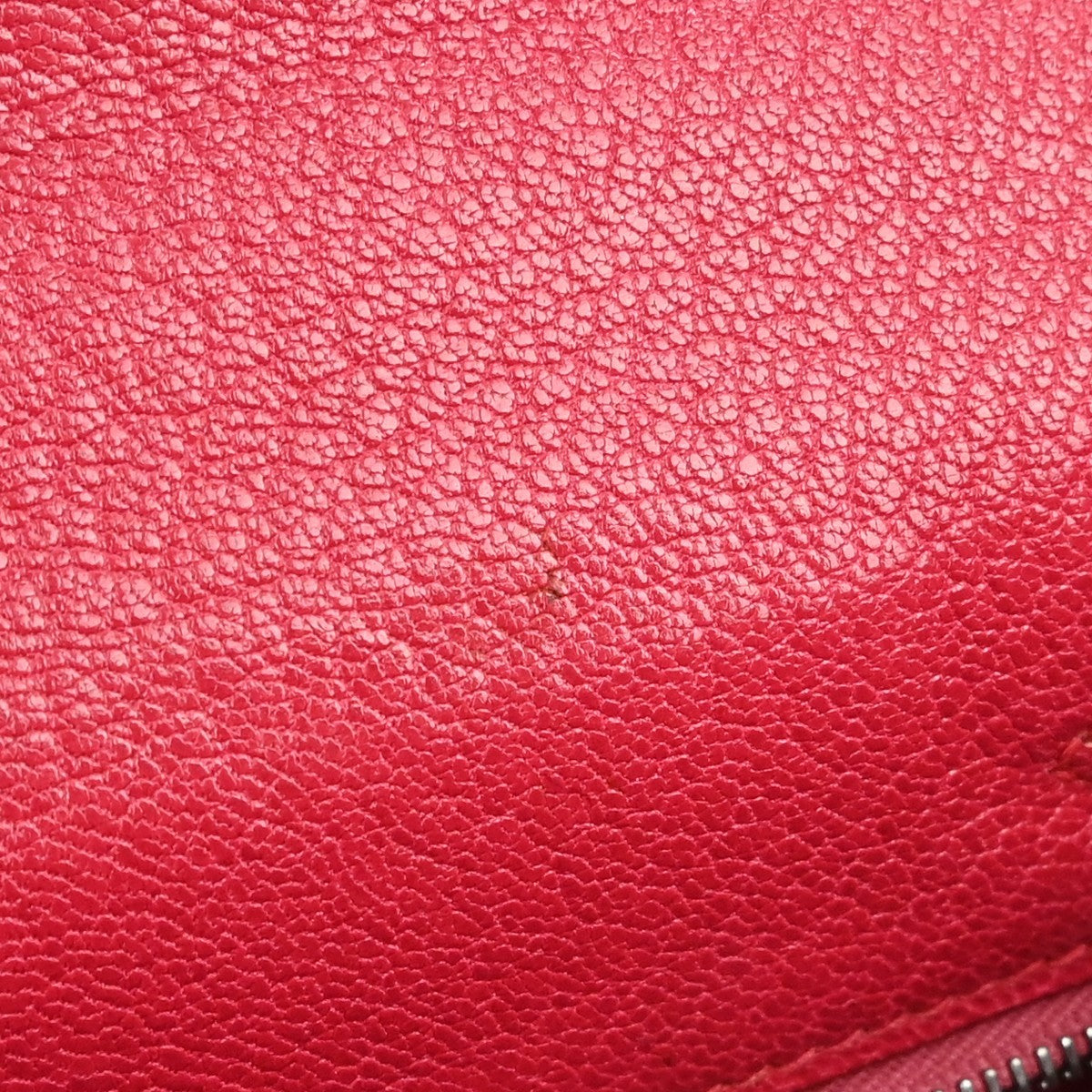 Hermes Kelly Red Chevre De Coromandel With Palladium Hardware Pink Calfskin Handbag (Pre-Owned)