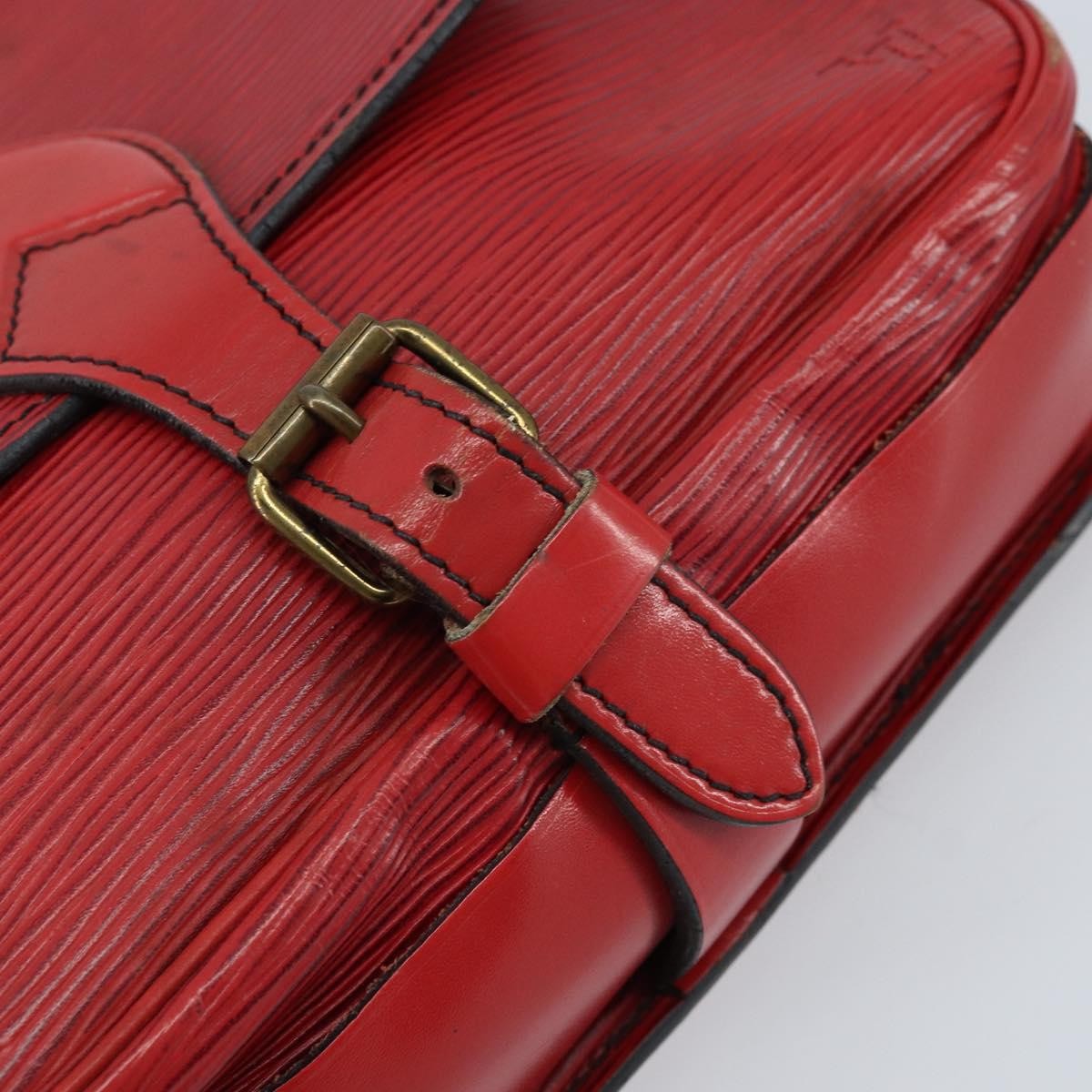Louis Vuitton Cartouchiere Epi Leather Red Leather Shoulder Bag Bag (Pre-Owned)