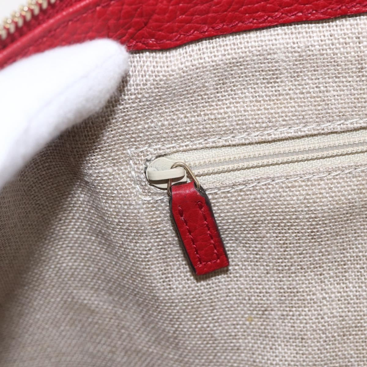 Gucci Vintage Soho Convertible Satchel Leather Red Leather Handbag (Pre-Owned)