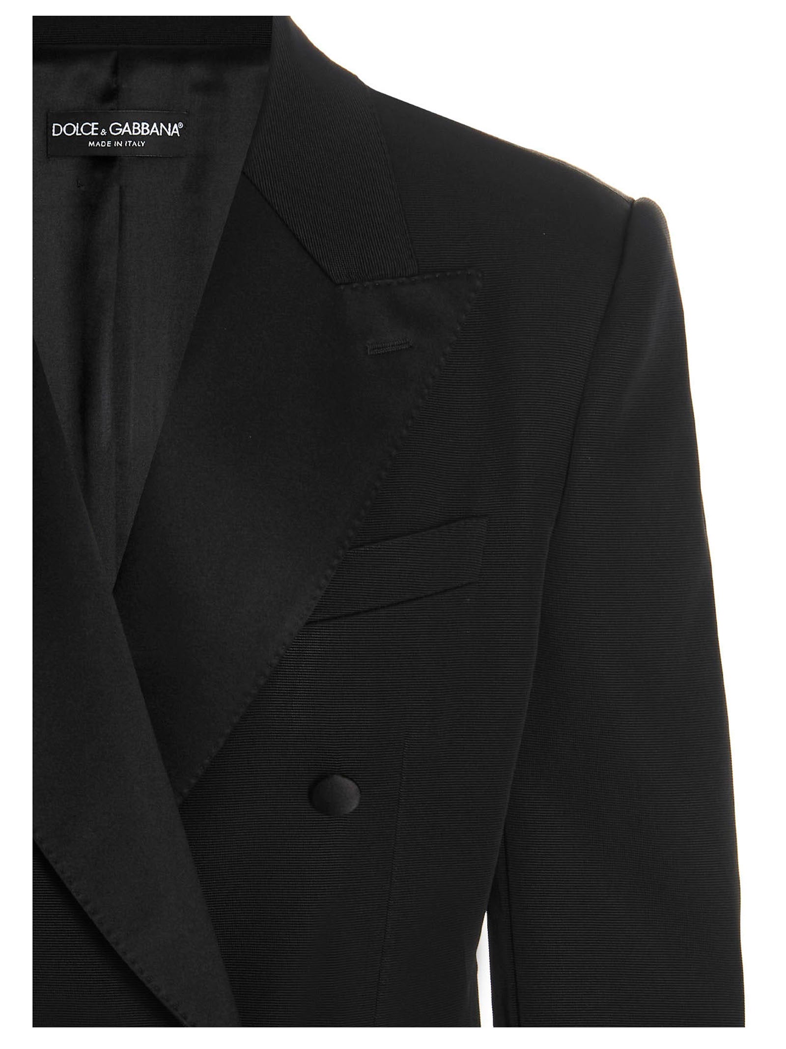 Dolce & Gabbana Women's Padded Shoulders Double-Breasted Blazer Jacket