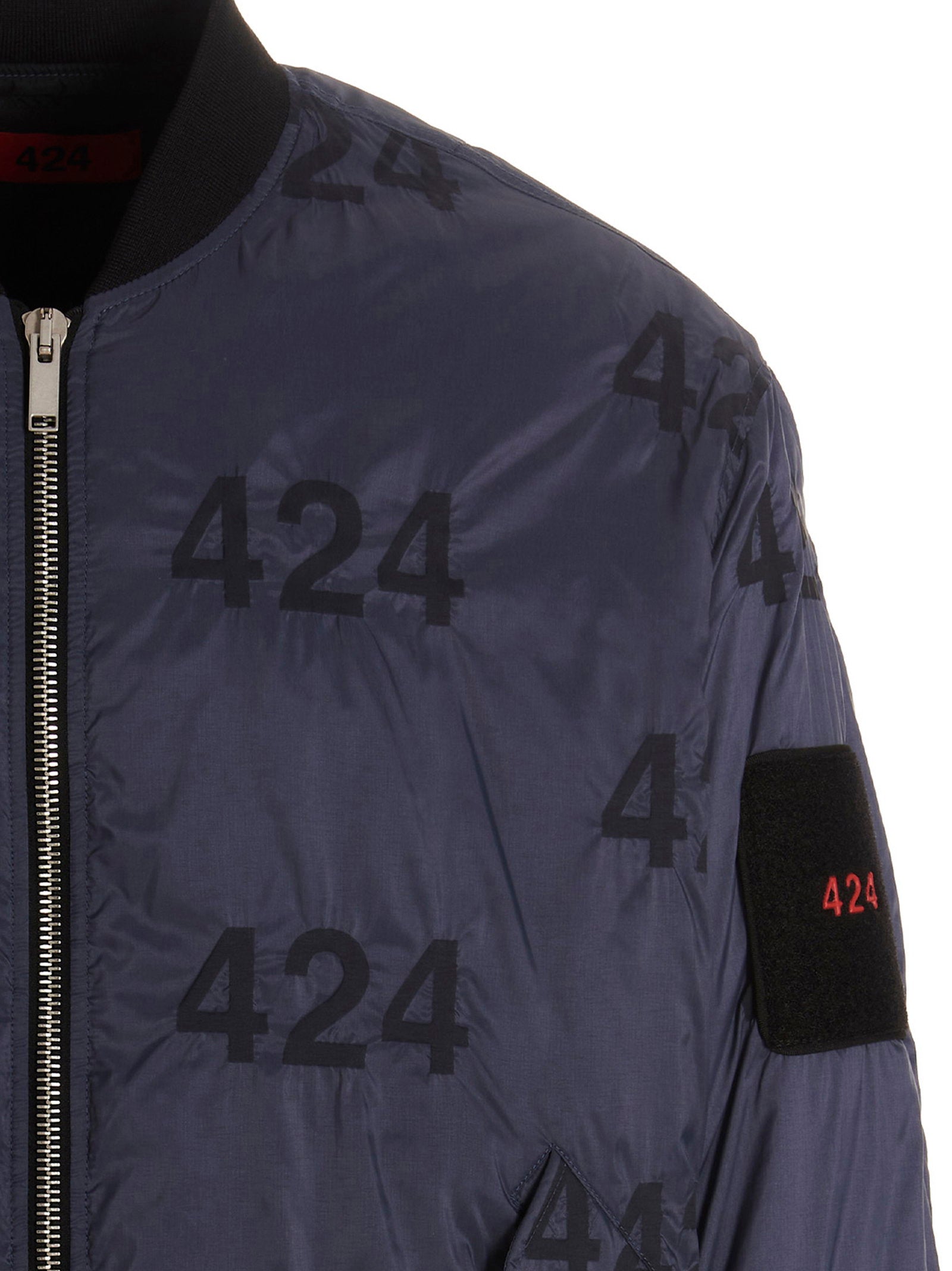 424 Men's Reversible Logo Bomber Jacket.