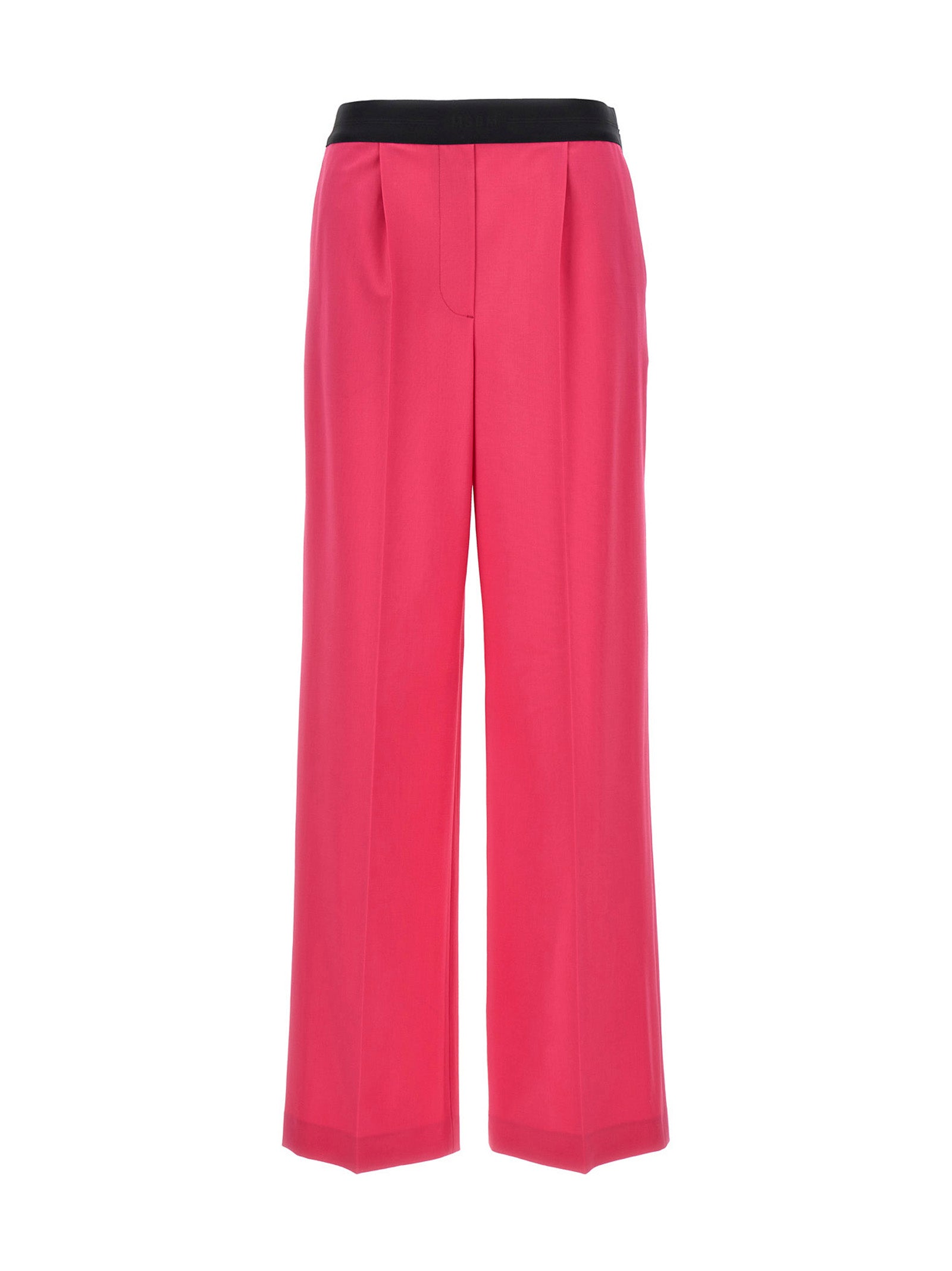 Msgm Women's Pants With Front Pleats