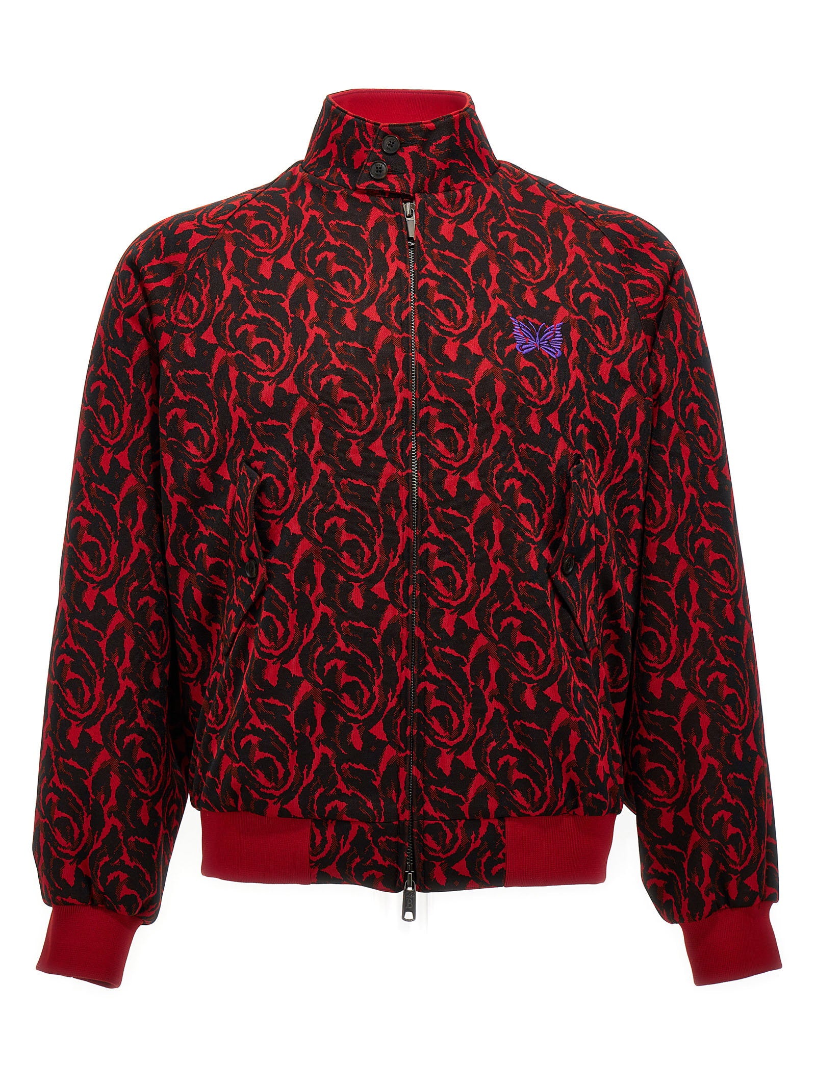 Baracuta Men's Jacquard Needles Bomber Jacket