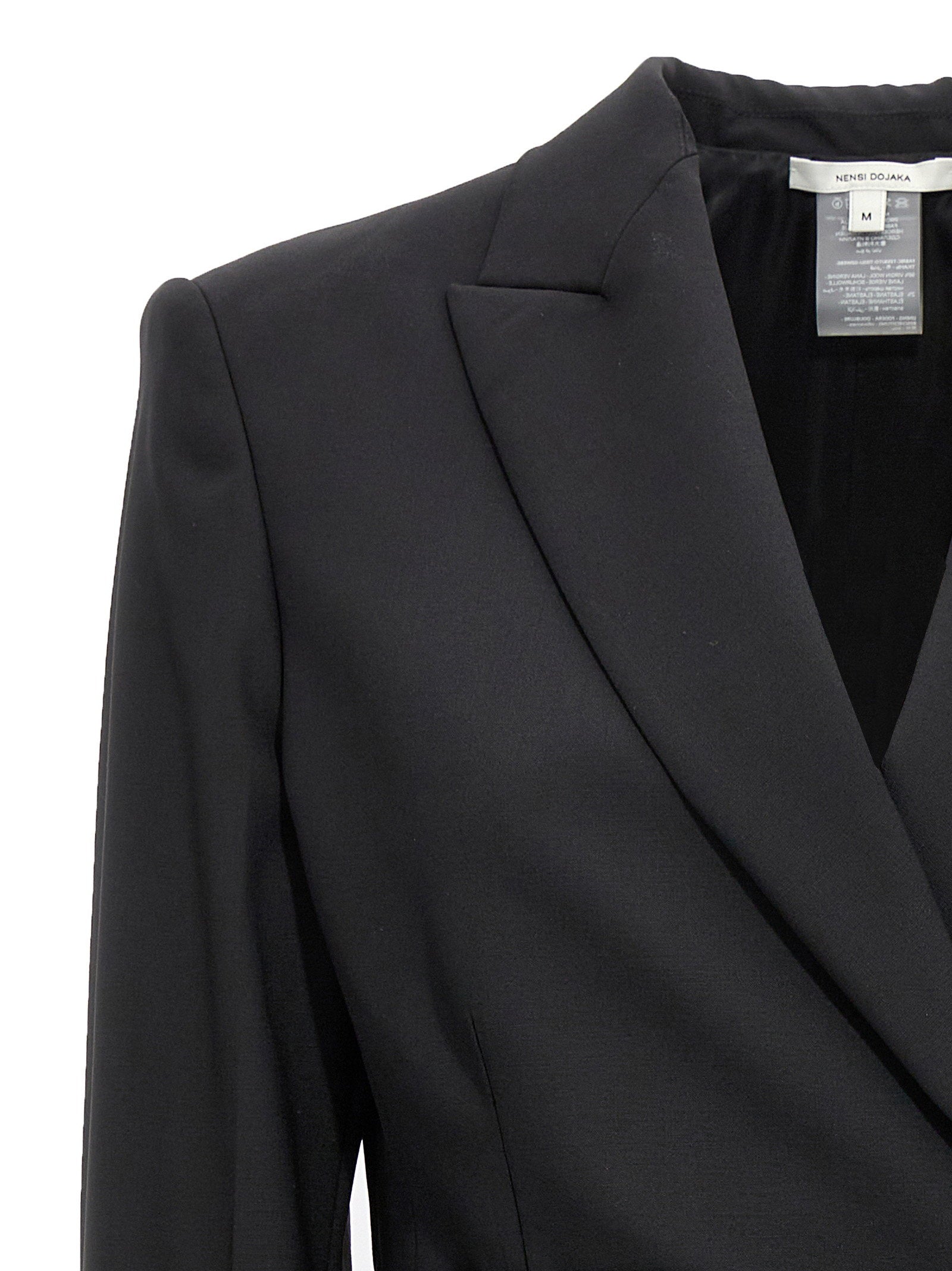 Nensi Dojaka Women's Double Breast Drawstring Blazer Jacket