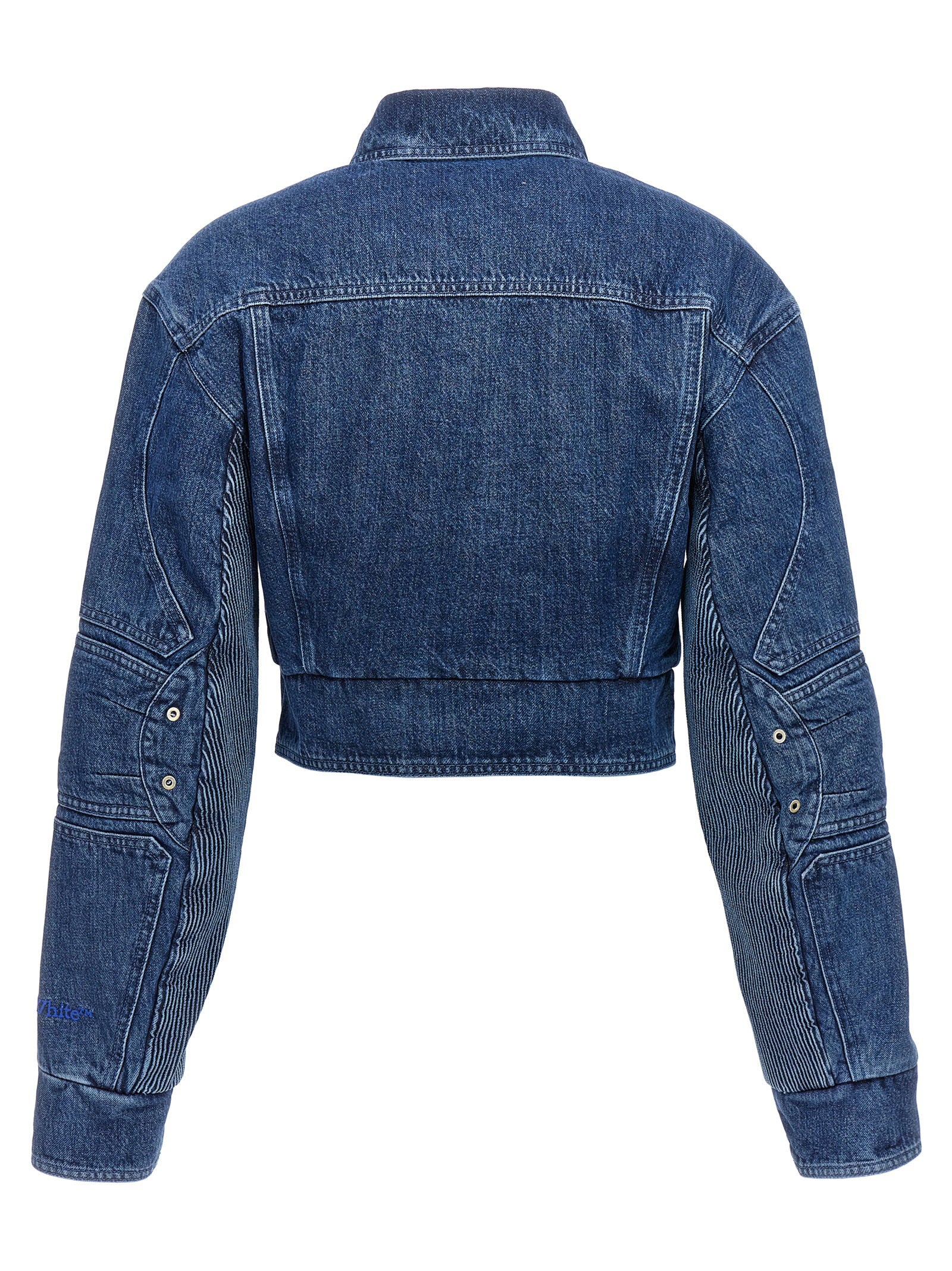 Off White Women's Motorcycle Denim Jacket