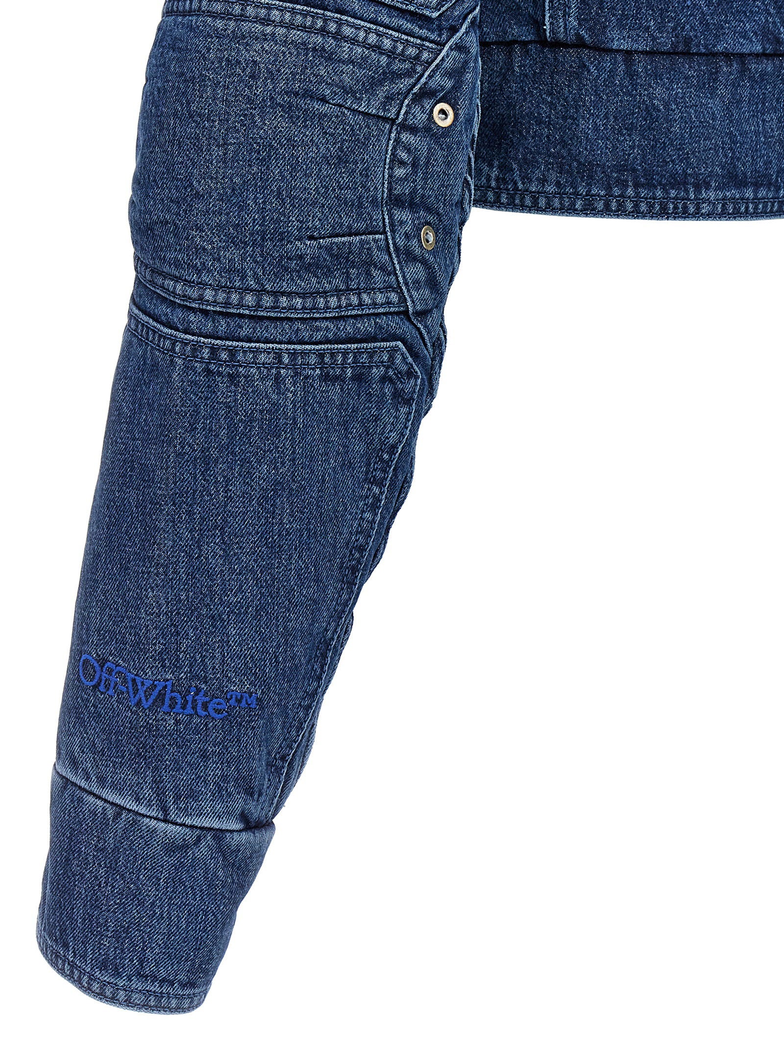 Off White Women's Motorcycle Denim Jacket