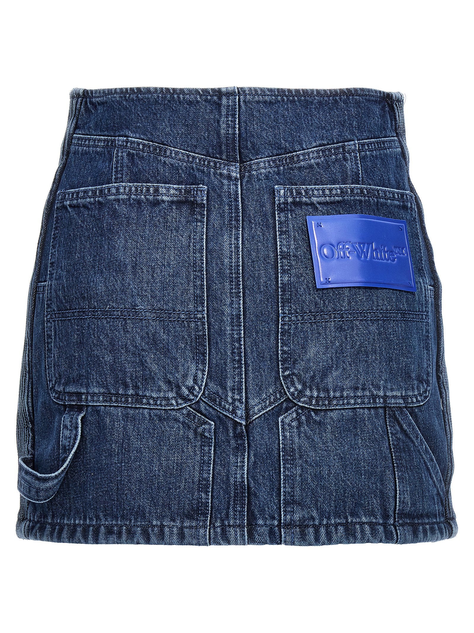 Off White Women's Motorcycle Miniskirt