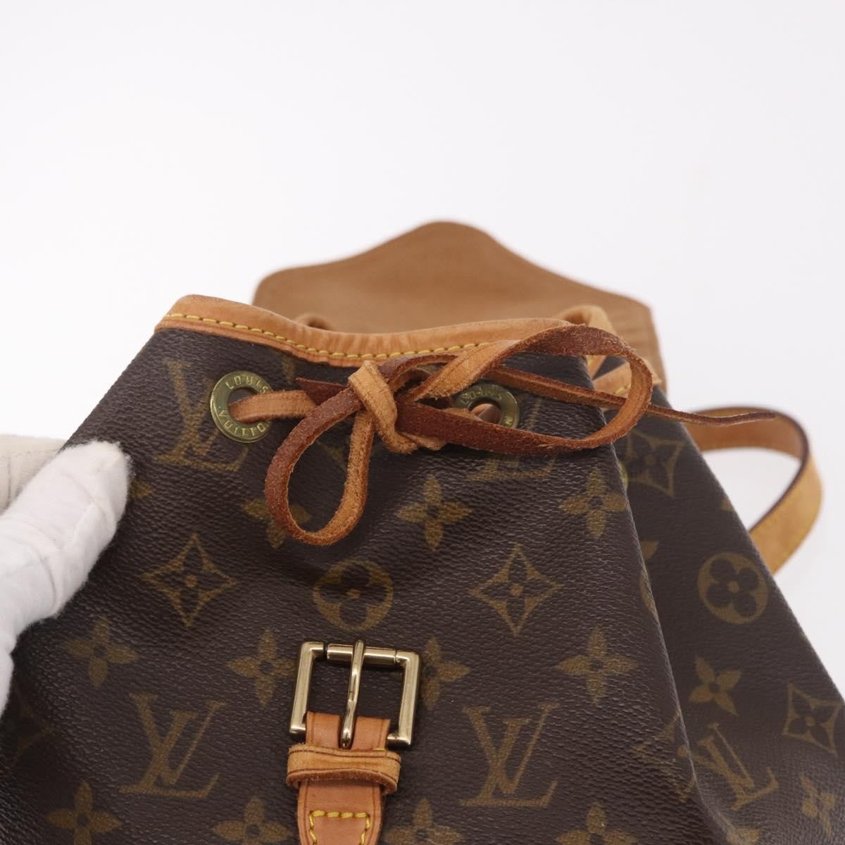Louis Vuitton Montsouris Monogram Brown Canvas Backpack Bag (Pre-Owned)
