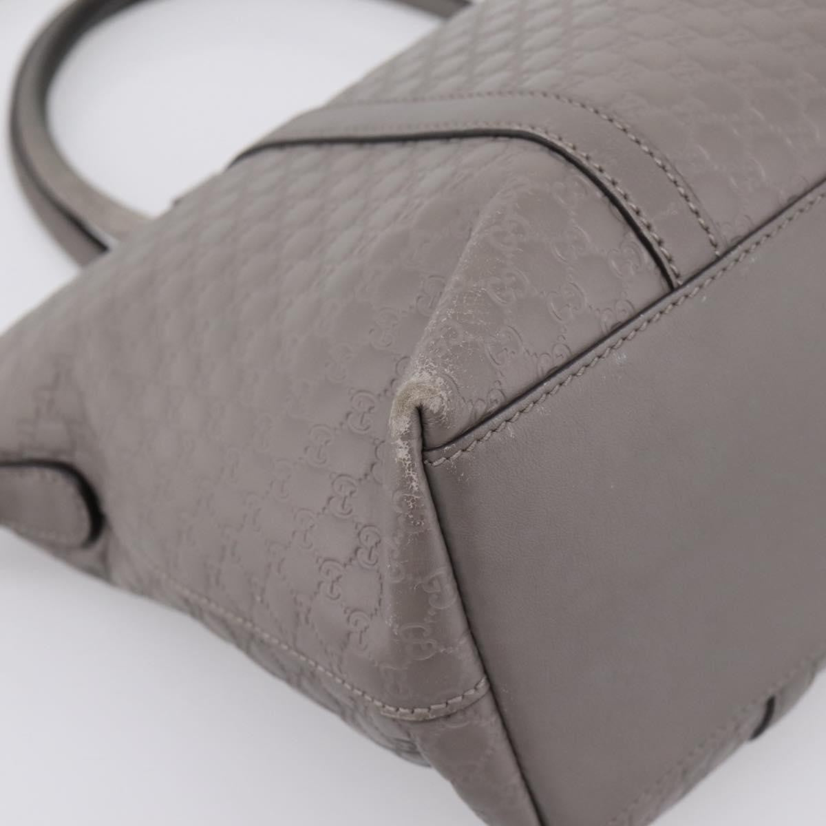 Gucci Margaux Microguccissima Leather Gray Leather Tote Bag Bag (Pre-Owned)