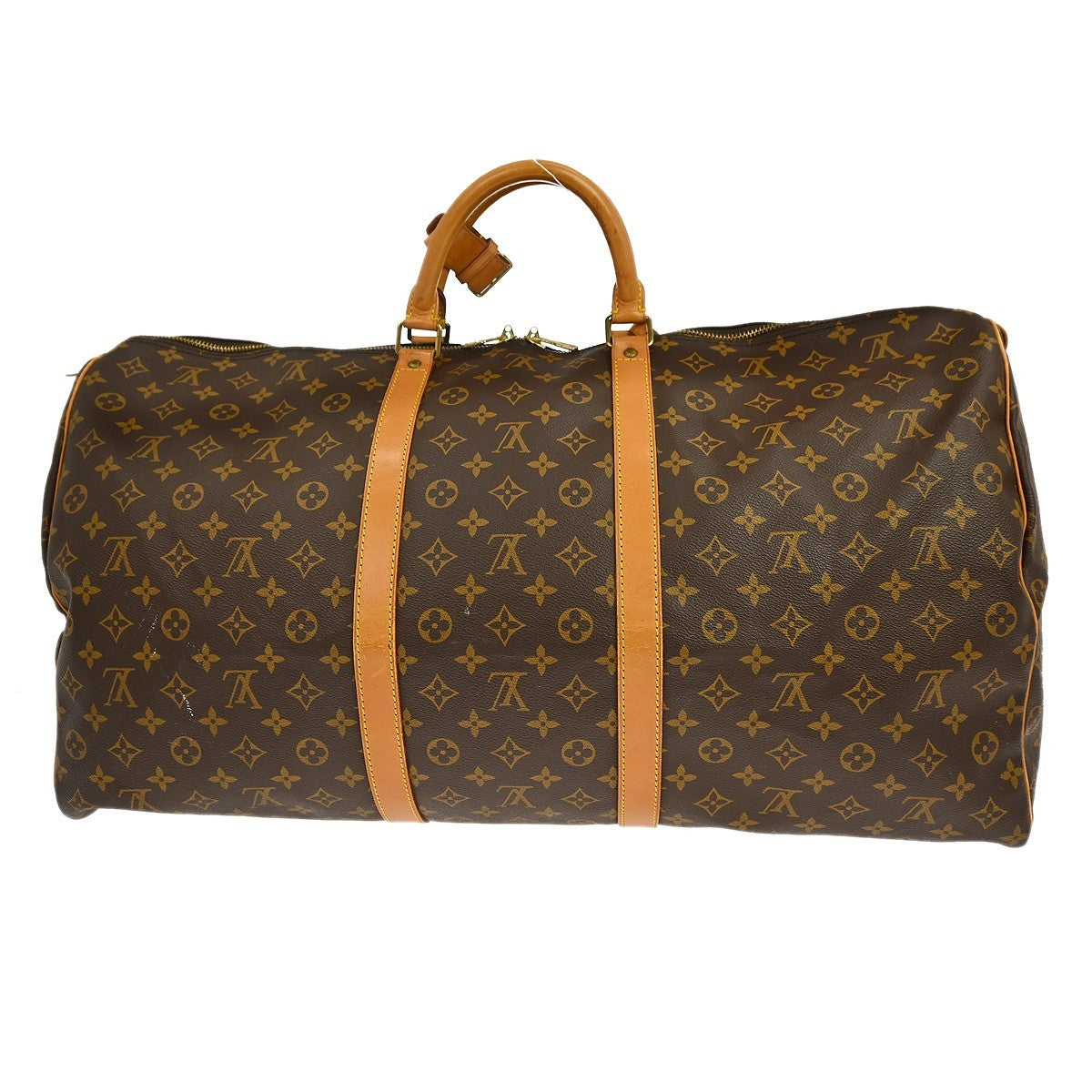 Louis Vuitton Keepall Monogram Brown Canvas Travel Bag Bag (Pre-Owned)