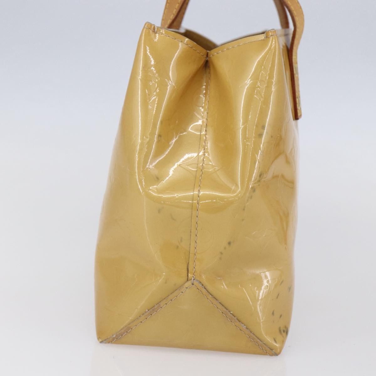 Louis Vuitton Reade Monogram Vernis Beige Patent_Leather Handbag (Pre-Owned)