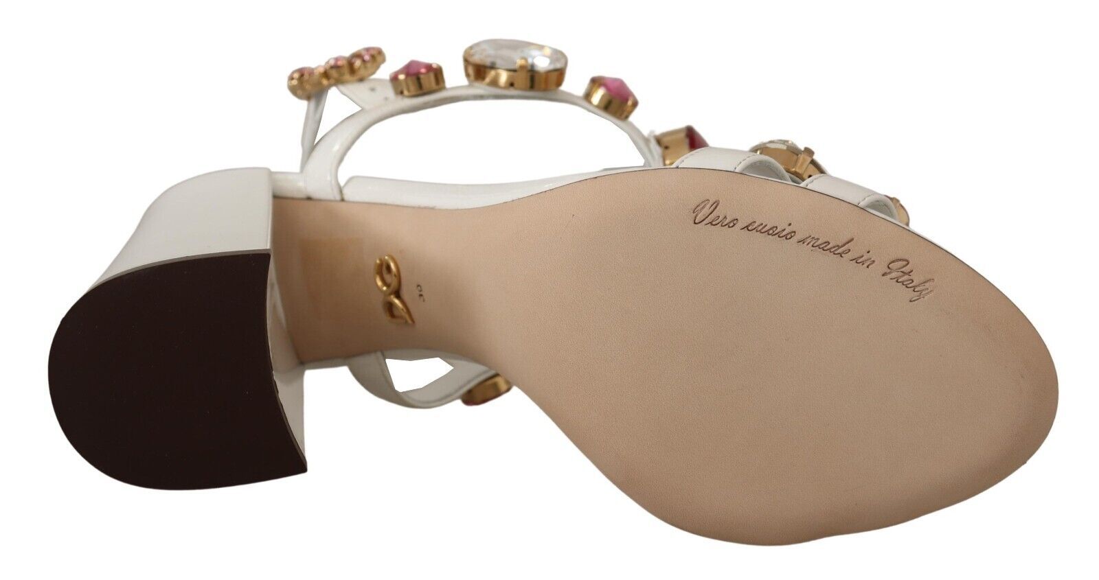 Dolce & Gabbana Keira Crystal-Embellished Ankle Strap Women's Heels