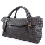 Bottega Veneta Intrecciato Brown Leather Handbag (Pre-Owned)