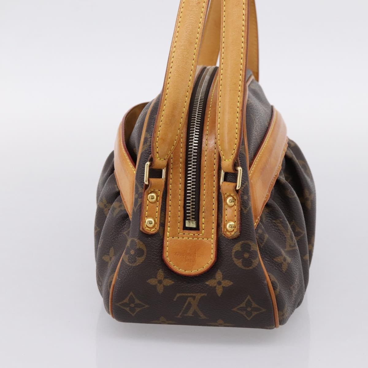 Louis Vuitton Clara Handbag Monogram Canvas Brown Canvas Handbag (Pre-Owned)