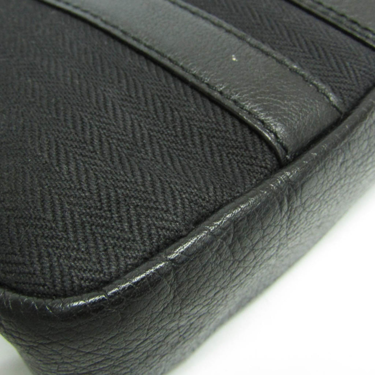 Bvlgari Open Hobo Leather Black Leather Shoulder Bag Bag (Pre-Owned)