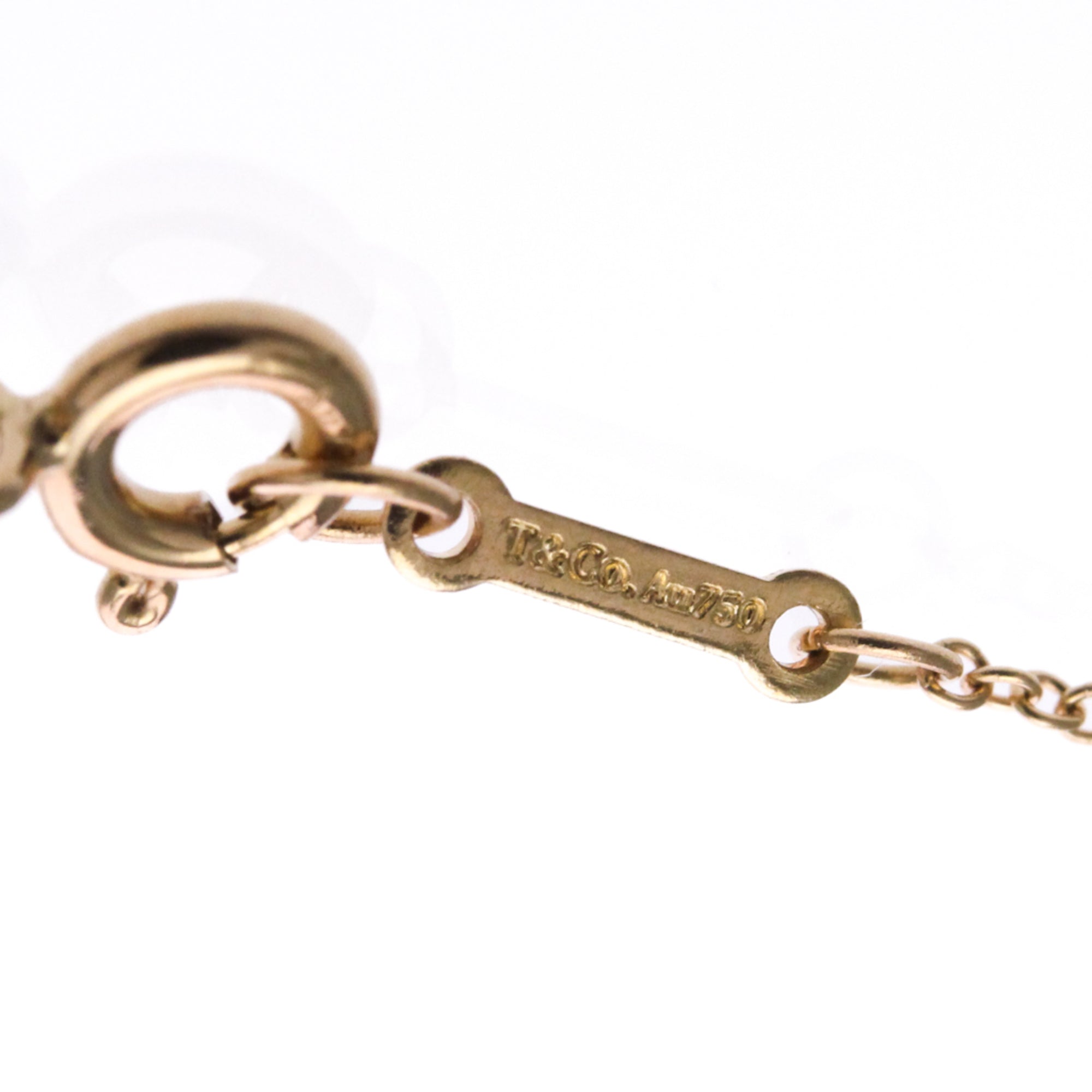 Tiffany & Co. Paloma Picasso Olive Leaf Pendant 18K Rose Gold With Diamond Gold Pink_Gold Necklace Jewelry (Pre-Owned)
