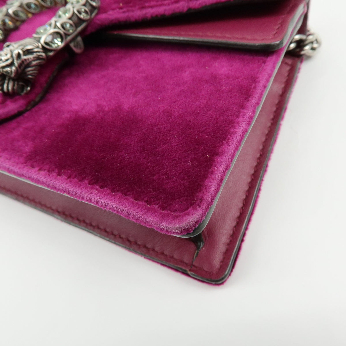 Gucci Dionysus Velvet Purple Velvet Handbag (Pre-Owned)