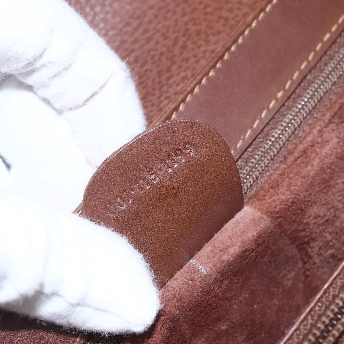 Gucci Vintage Tote Leather Brown Leather Tote Bag Bag (Pre-Owned)
