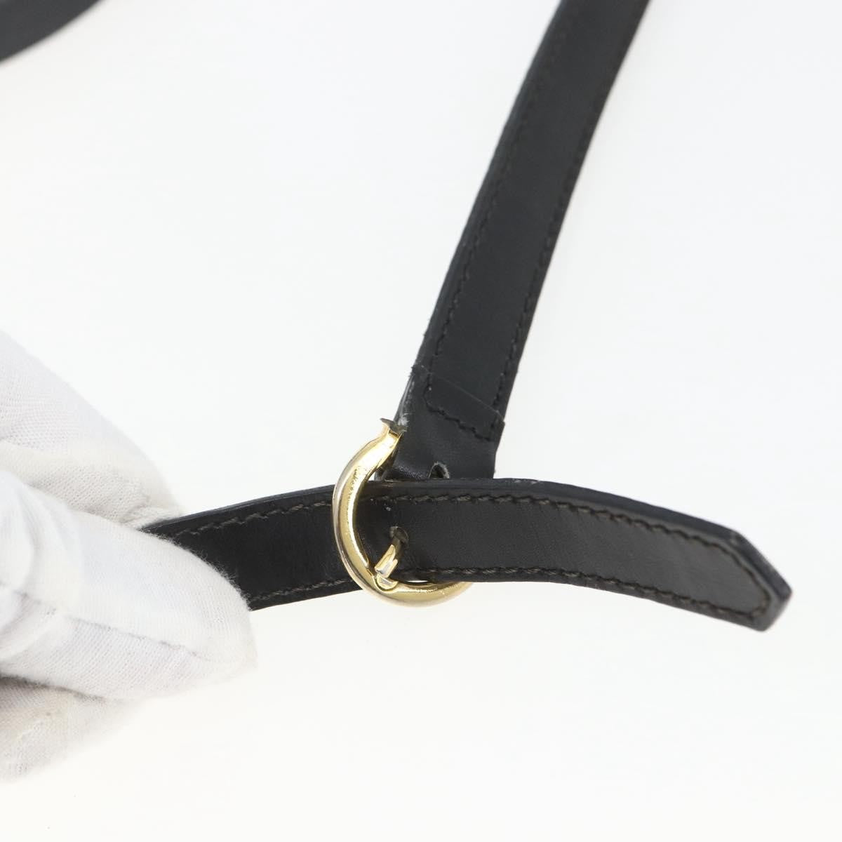 Salvatore Ferragamo Vara Bow Camera Patent Leather Black Leather Shoulder Bag Bag (Pre-Owned)